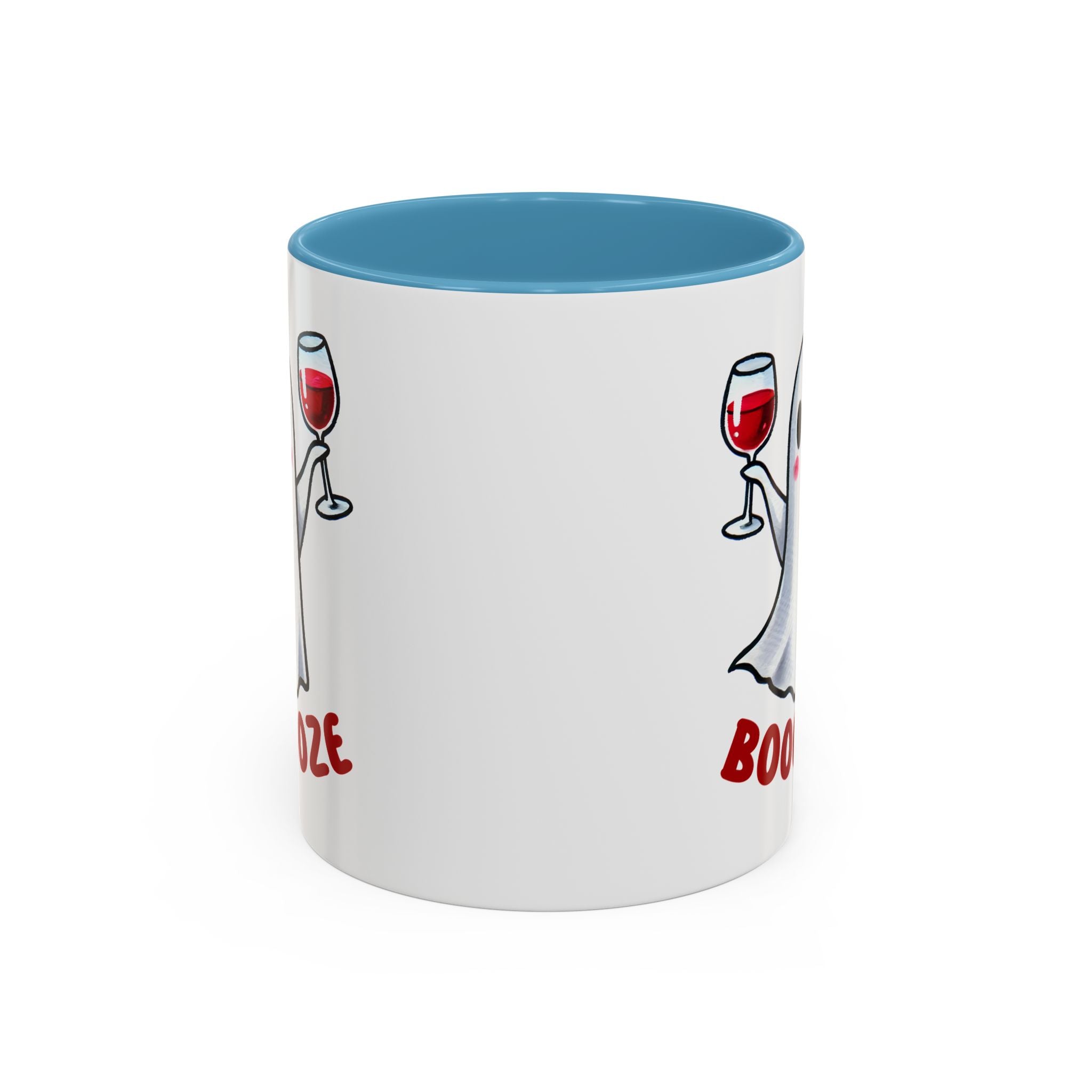 Boozy Ghost Accent Coffee Mug | Funny Halloween Tea Cup, Spooky Gift, Halloween Decor, Ghost Mug for Parties, Unique Drinkware