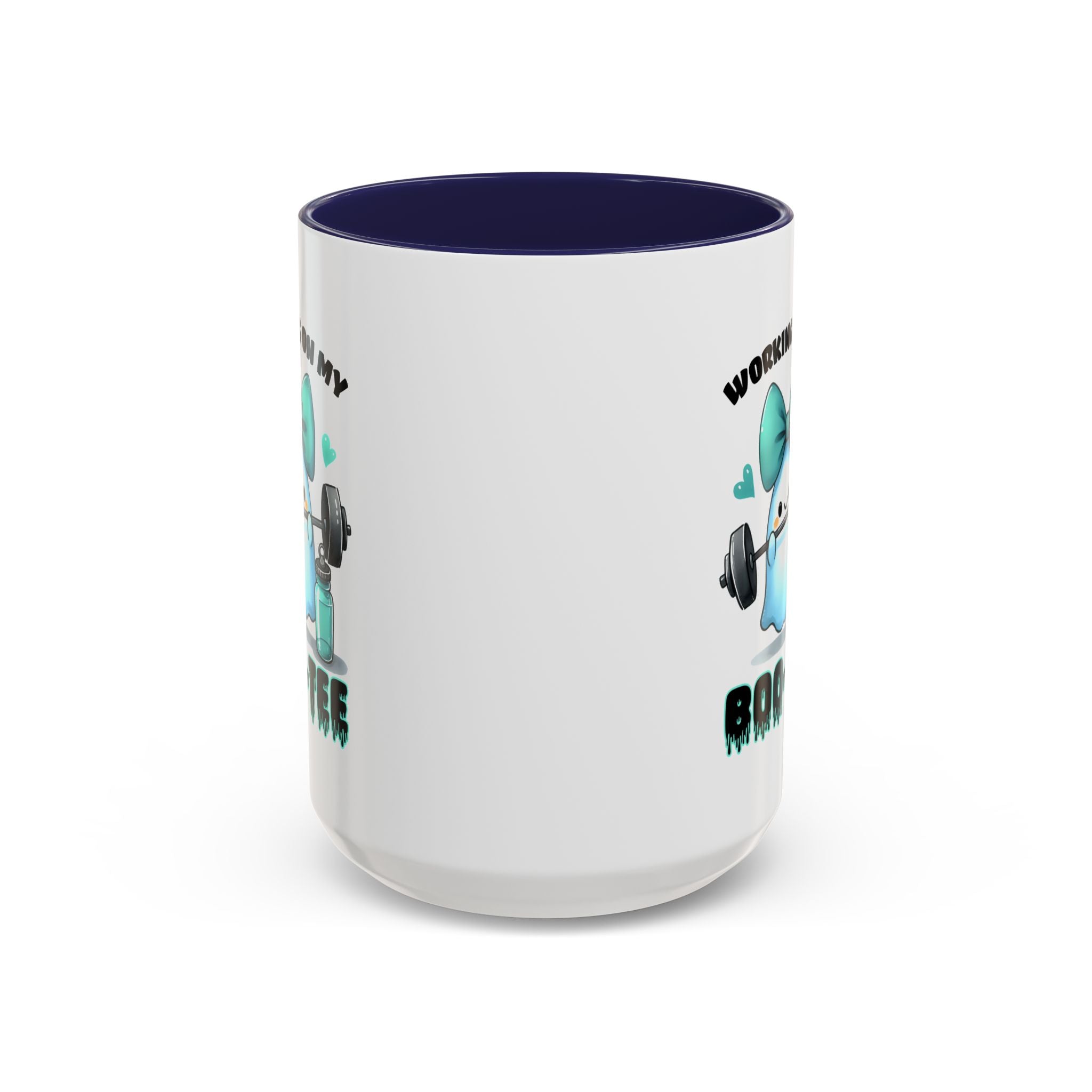 Fitness Motivation Coffee Mug, Workout Gift, Gym Decor, Boo-Tee Lover's Cup, Cute Ghost Mug
