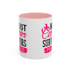 Breast Cancer Survivors Coffee Mug, Inspirational Cancer Gift, Supportive Awareness Mug, Gift for Survivors, Encouraging Morning Coffee