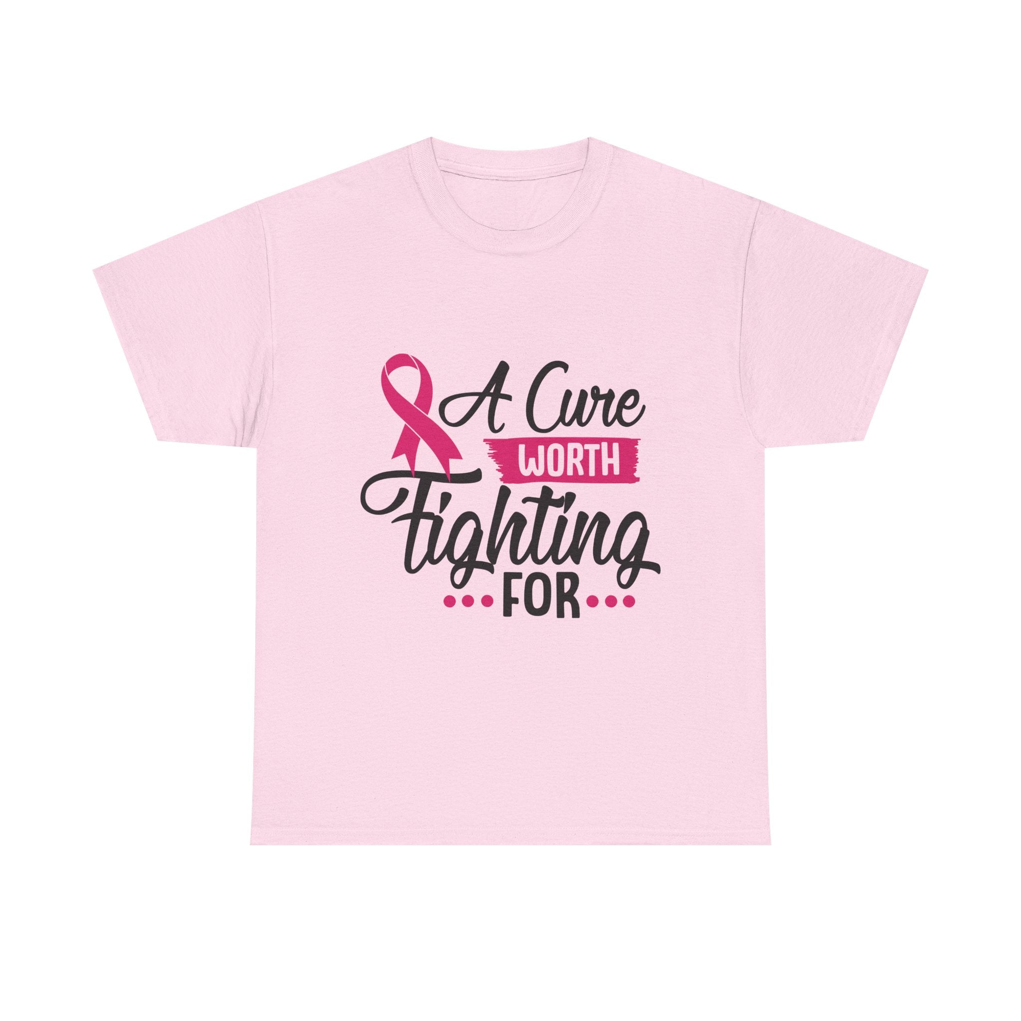 Breast Cancer Awareness Tee, A Cure Worth Fighting For Shirt, Unisex Support T-Shirt, Gift for Hope and Strength, Fundraising Apparel