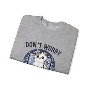 Tech Support Cat Crewneck Sweatshirt – Fun Gift for IT Lovers