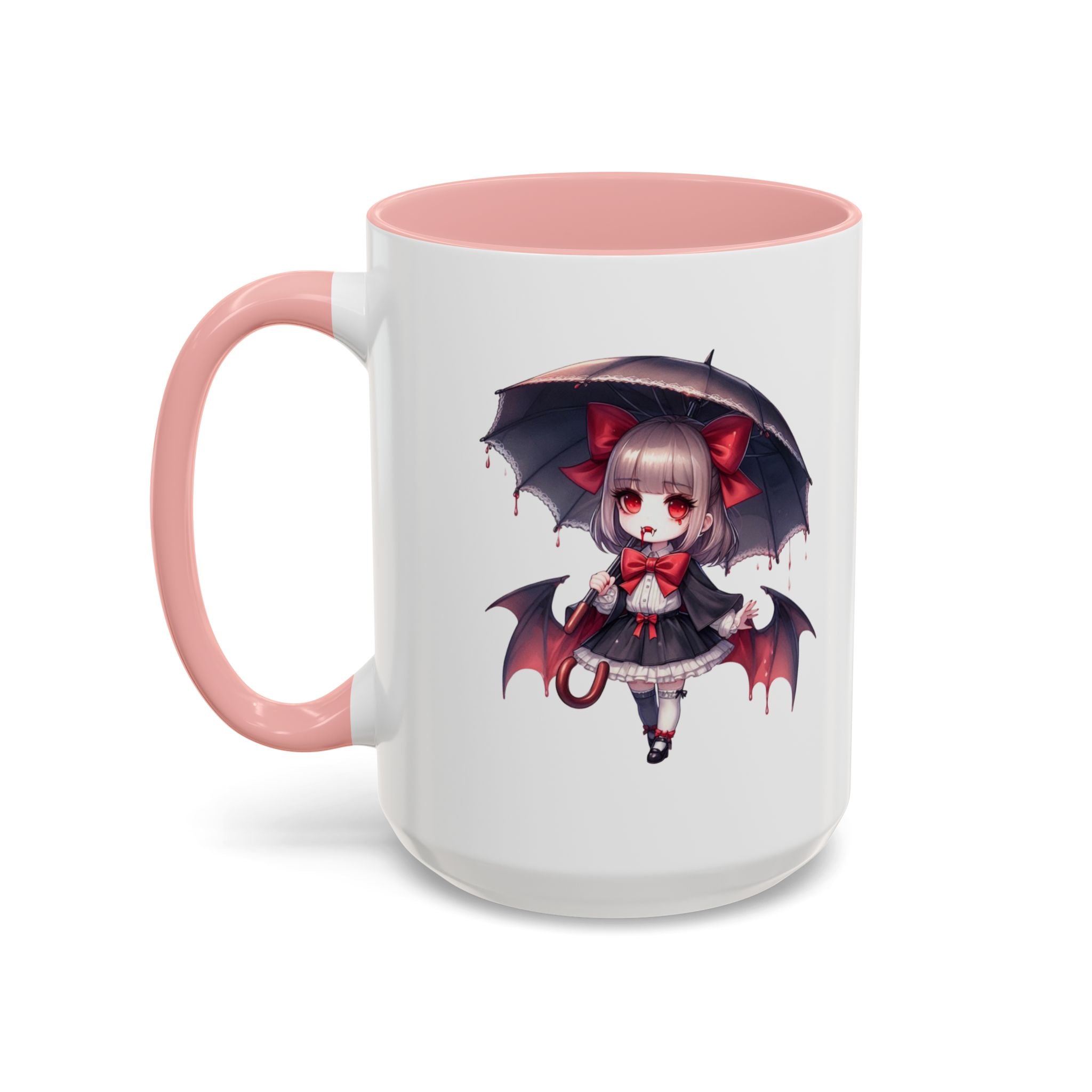 Gothic vampire girl  horror art Accent Coffee Mug (11, 15oz)