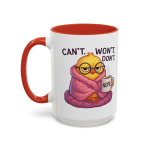 Cozy Cartoon Coffee Mug - Perfect for Lazy Days, Gifts for Friends, Cute Coffee Cups, Inspirational Morning Mug, Funny Beverage Container