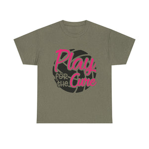 Unisex Motivational Sports Tee - "Play for the Cure" - Ideal for Team Events, Charity Runs, Sports Fans, Fitness Gifts, Casual Wear, [...]