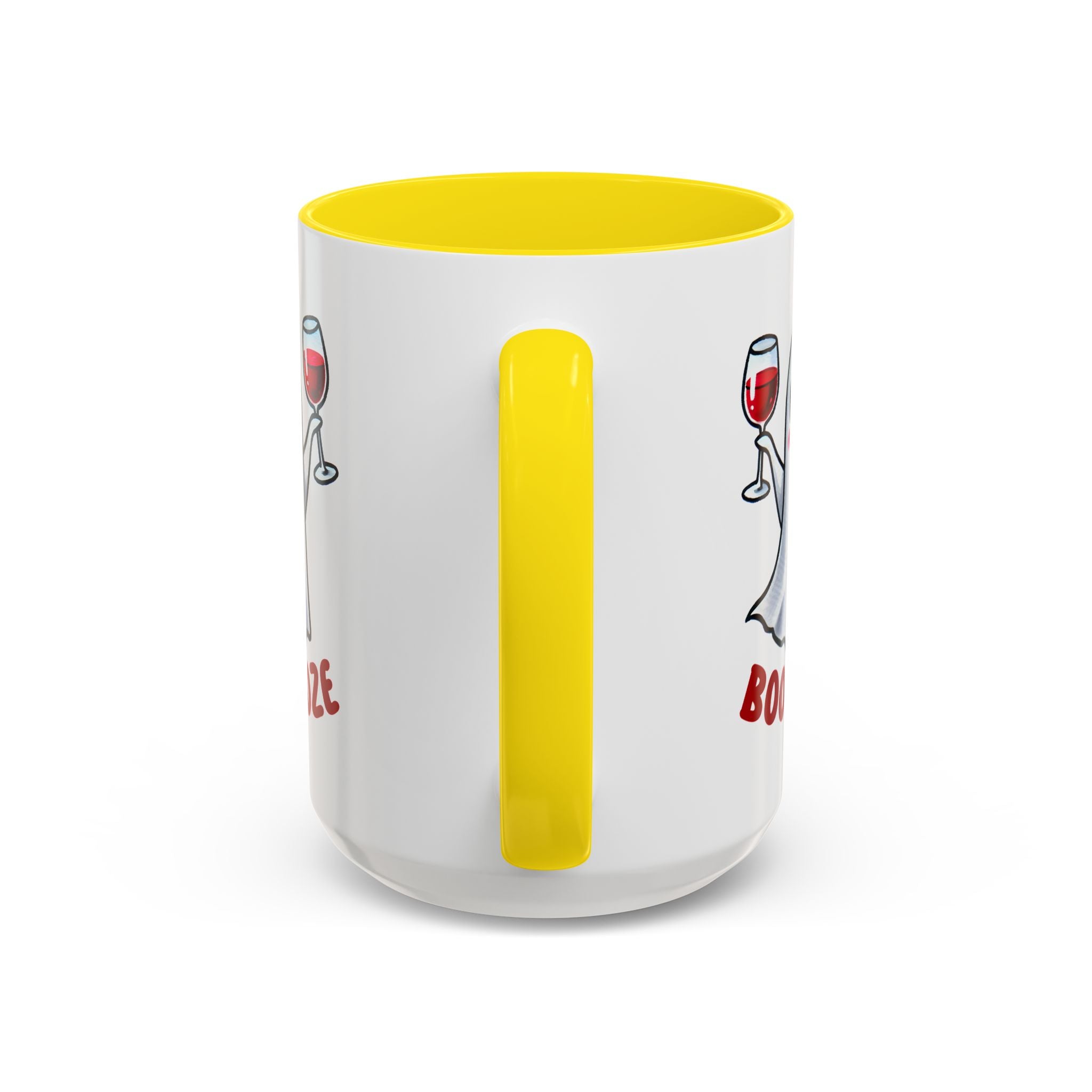 Boozy Ghost Accent Coffee Mug | Funny Halloween Tea Cup, Spooky Gift, Halloween Decor, Ghost Mug for Parties, Unique Drinkware