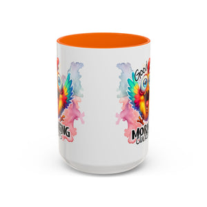 good Morning Mug with Cheerful Rooster Design - Perfect for Coffee Lovers, Gifting, Morning Routine, Kitchen Decor, Bird Enthusiasts