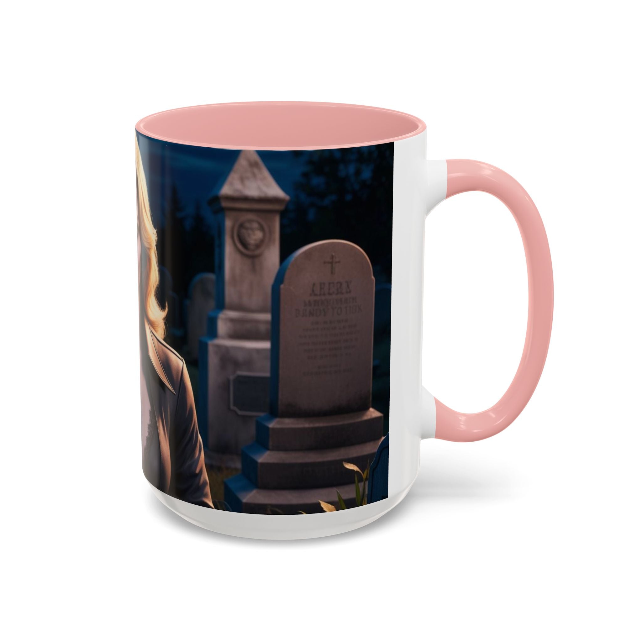 Vampire Beauty Coffee Mug – Gothic Graveyard Accent Mug fantasy horror