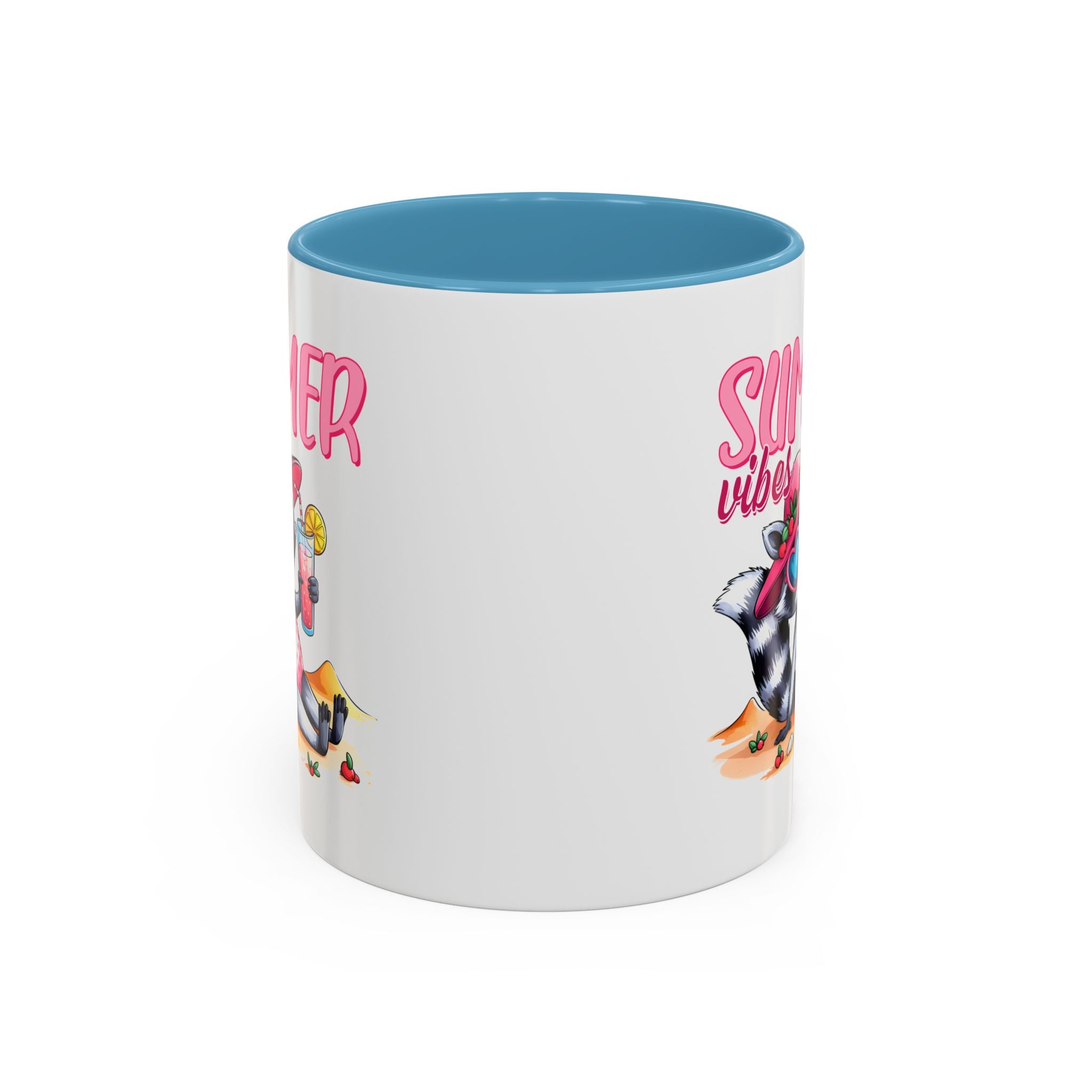 Summer Vibes Accent Coffee Mug - Fun & Colorful Design for Relaxing Moments