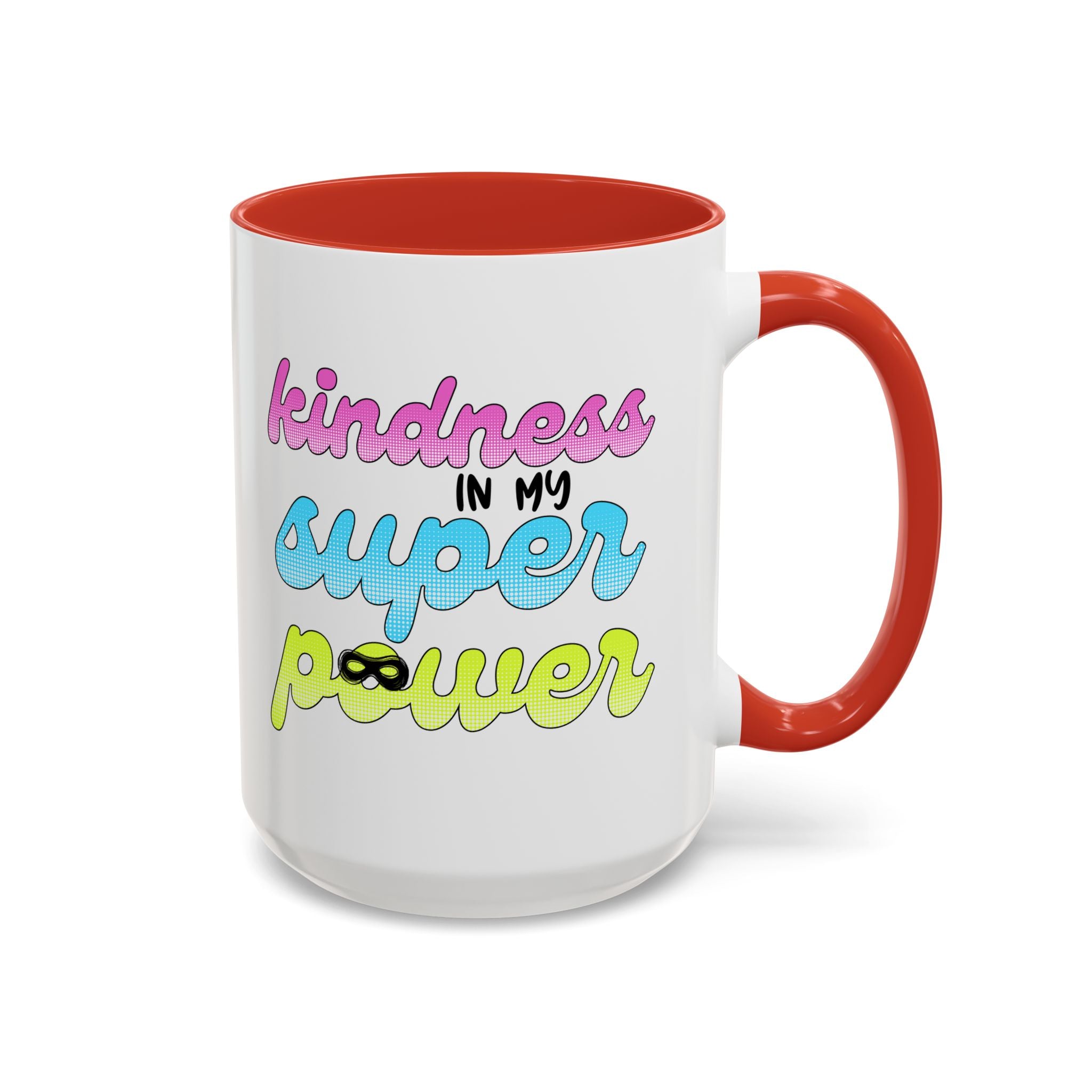 Kindness Superpower Coffee Mug, Inspirational Gift for Friends, Motivational Work Mug, Cute Drinkware for All Occasions, Unique