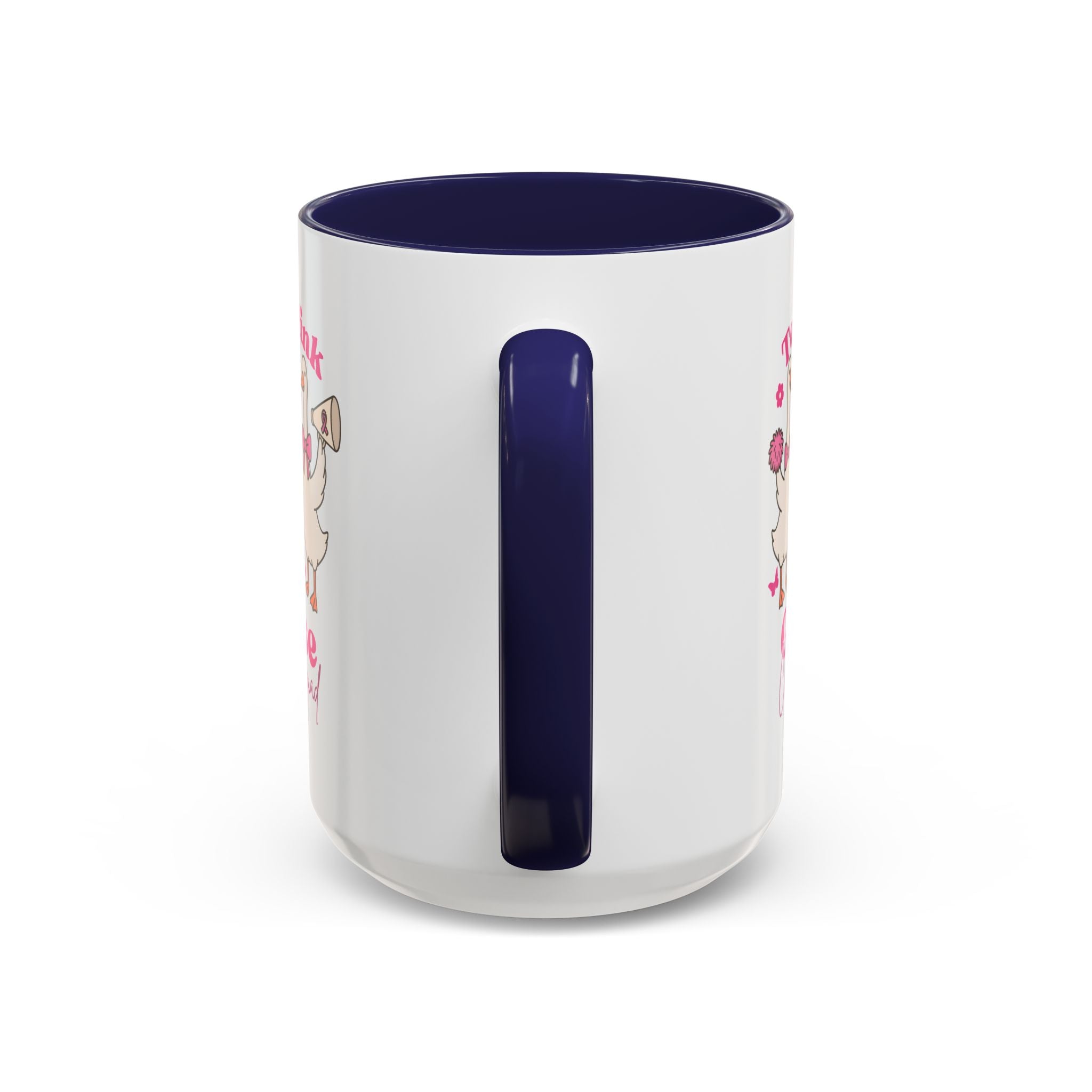 cancer awareness Team Pink Goose Cheer Squad Coffee Mug - Cute Animal Mug for Fun Gifts,   Home Decor/Office Use