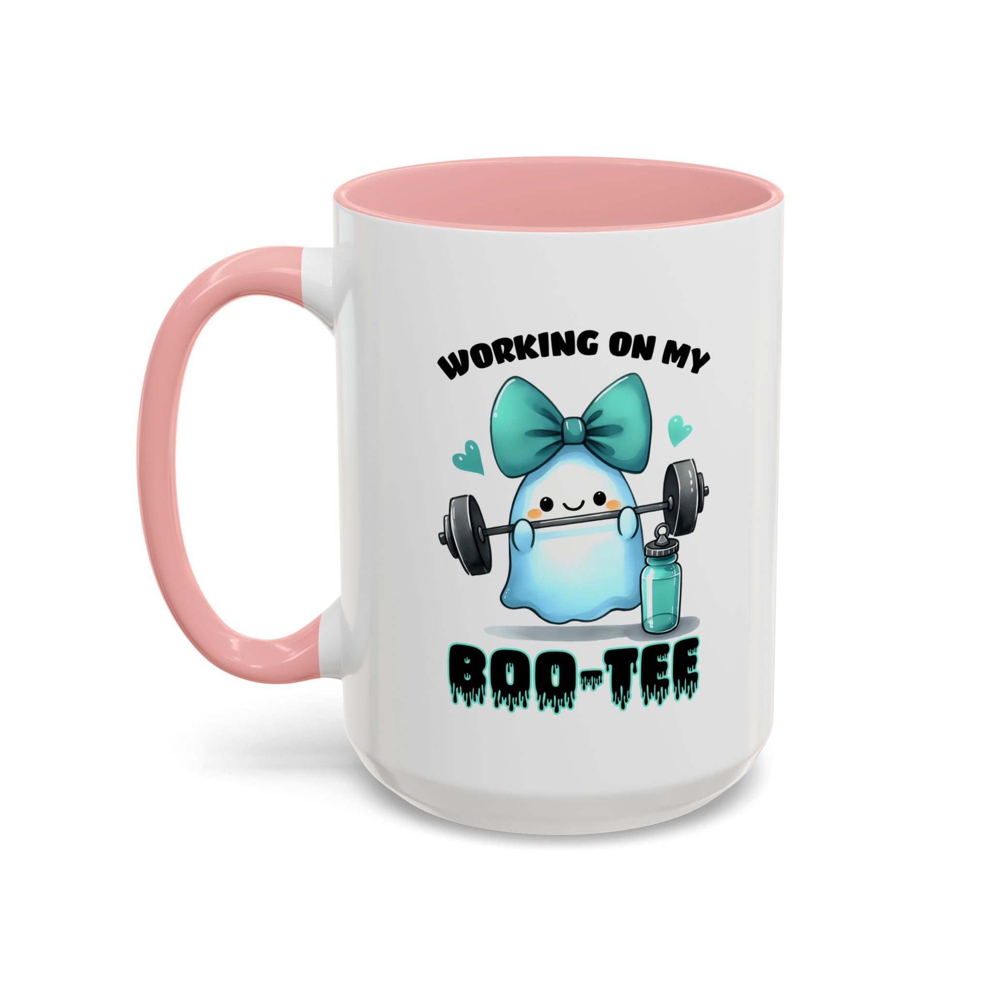 Fitness Motivation Coffee Mug, Workout Gift, Gym Decor, Boo-Tee Lover's Cup, Cute Ghost Mug
