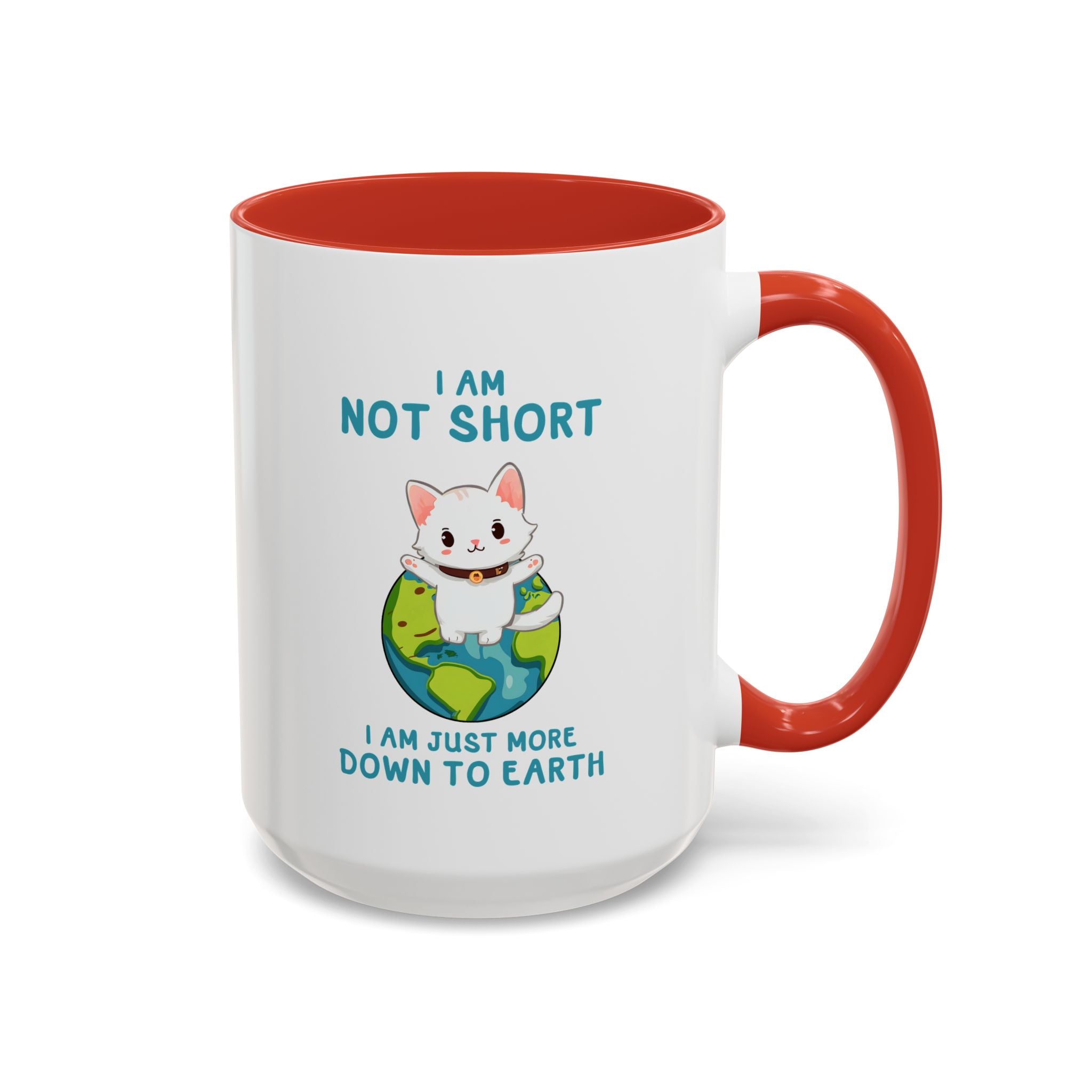 Cute Down to Earth Cat Coffee Mug - Perfect Gift for Cat Lovers