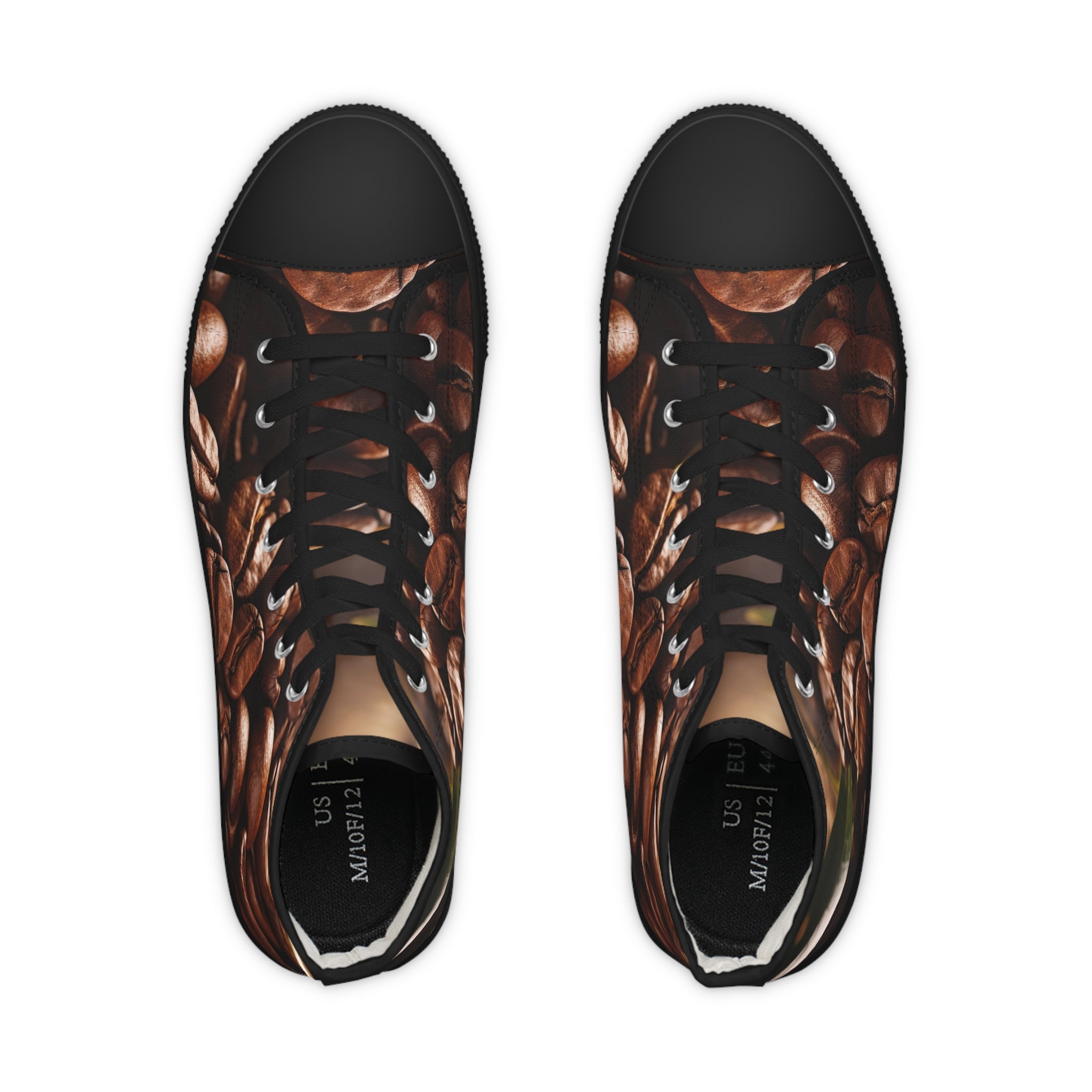 coffee bean lovers  Men's High Top Sneakers