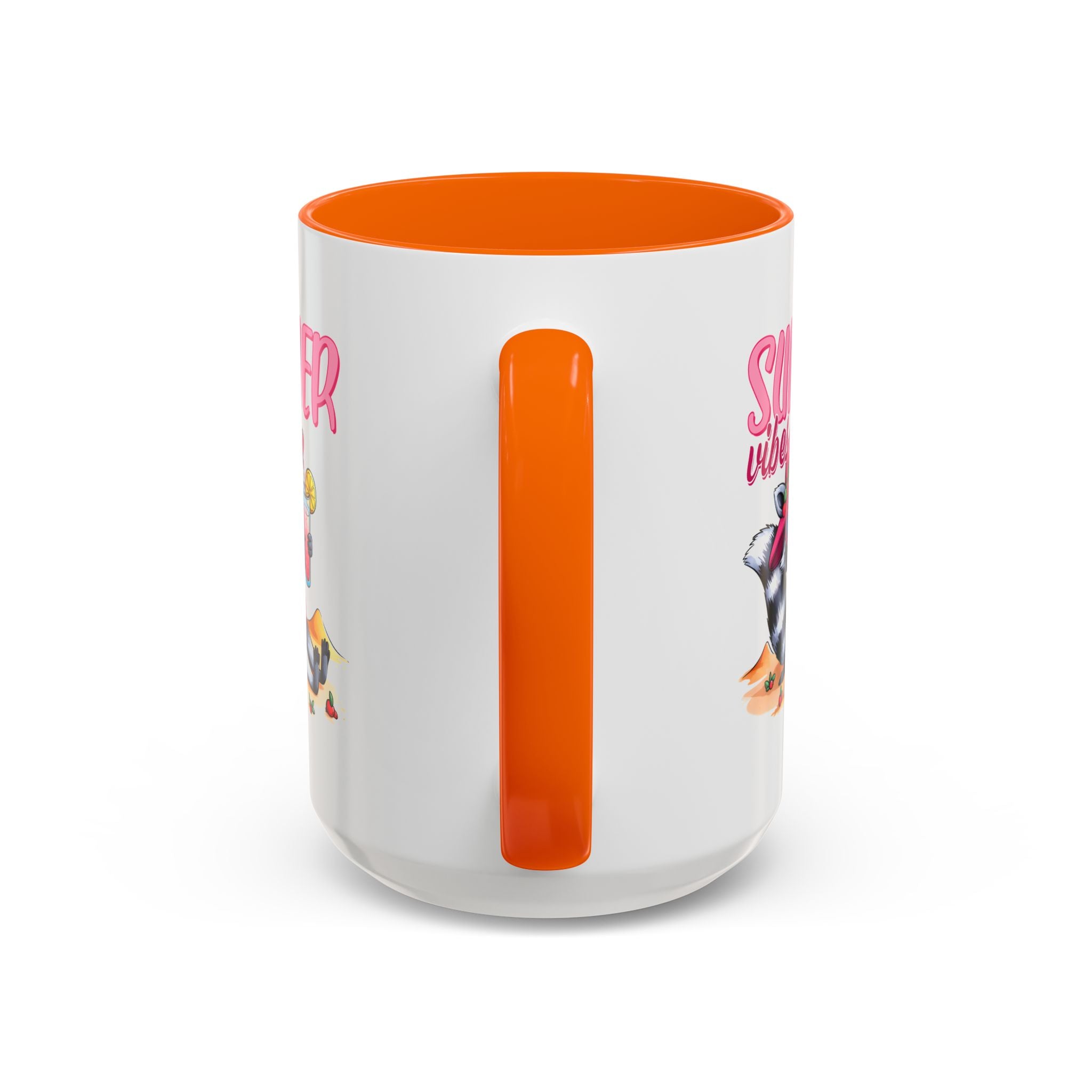 Summer Vibes Accent Coffee Mug - Fun & Colorful Design for Relaxing Moments