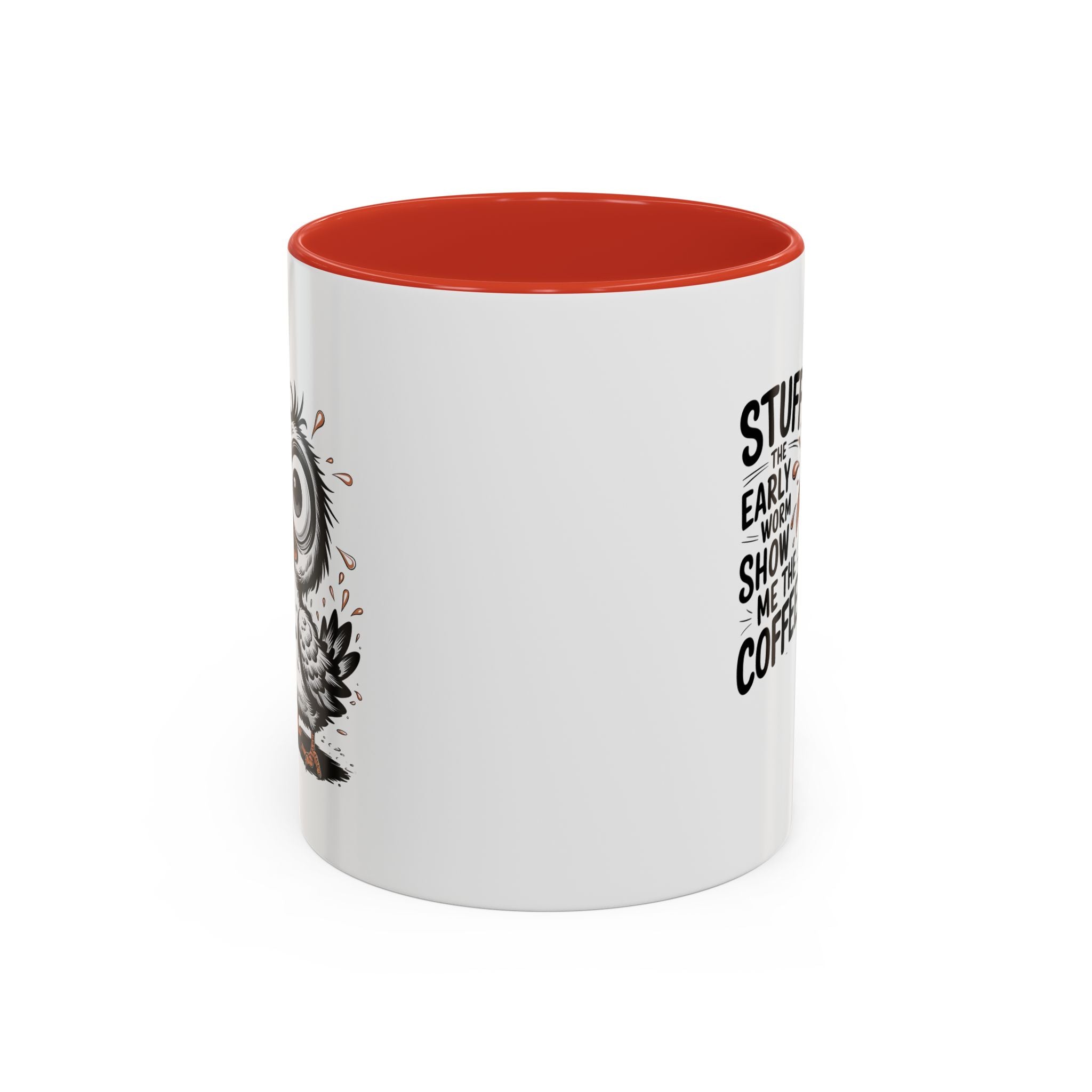Quirky Coffee Mug with Owl Design | Gift for Coffee Lovers, Unique Office Mug, Fun Morning Coffee Cup, Bird-Themed Mug, Early Bird Gift