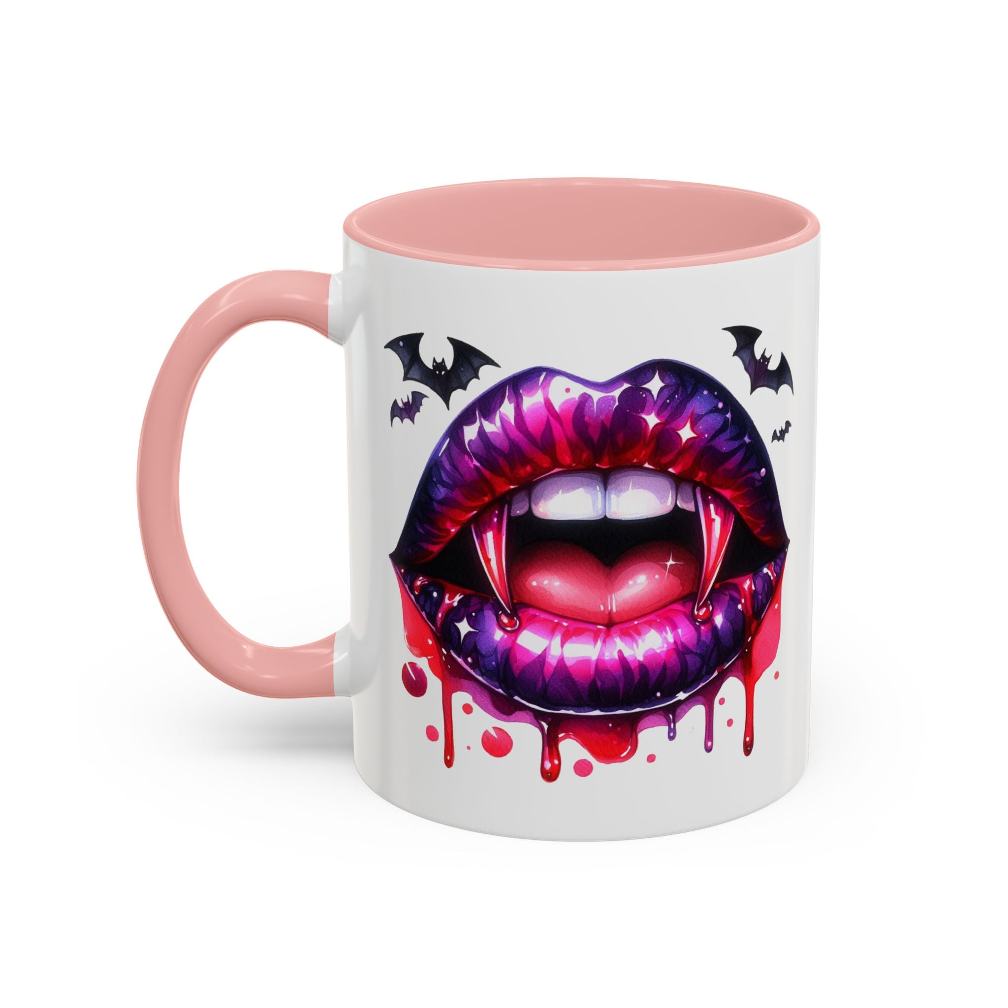 Gothic Vampire Coffee Mug, Halloween Mug, Dark Aesthetic, bats, Spooky Home Decor, Unique Coffee Cup