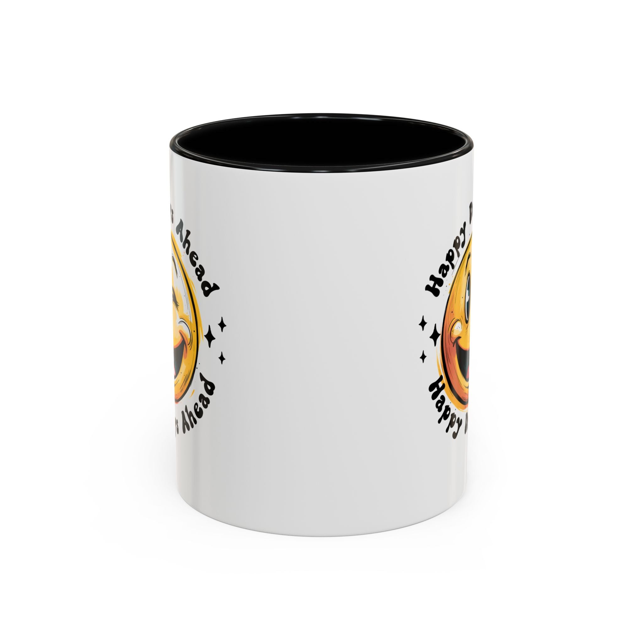 Happy Days Ahead Coffee Mug - Smiley Face Design - 11oz & 15oz