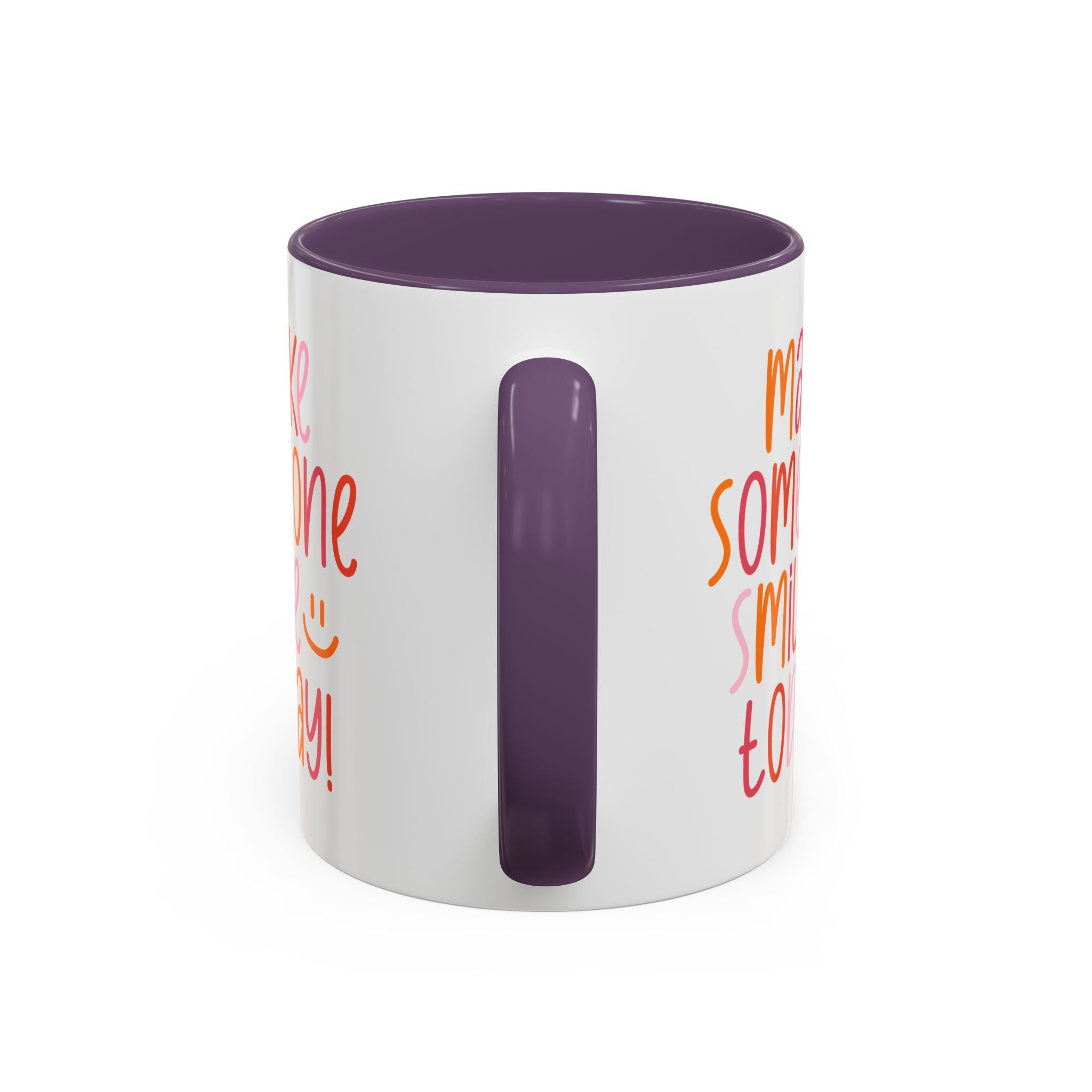 Motivational Coffee Mug - Make Someone Smile Today! - Gift for Friend, Inspirational, Cute Coffee Cup, Office Mug, Cheerful Drinkware