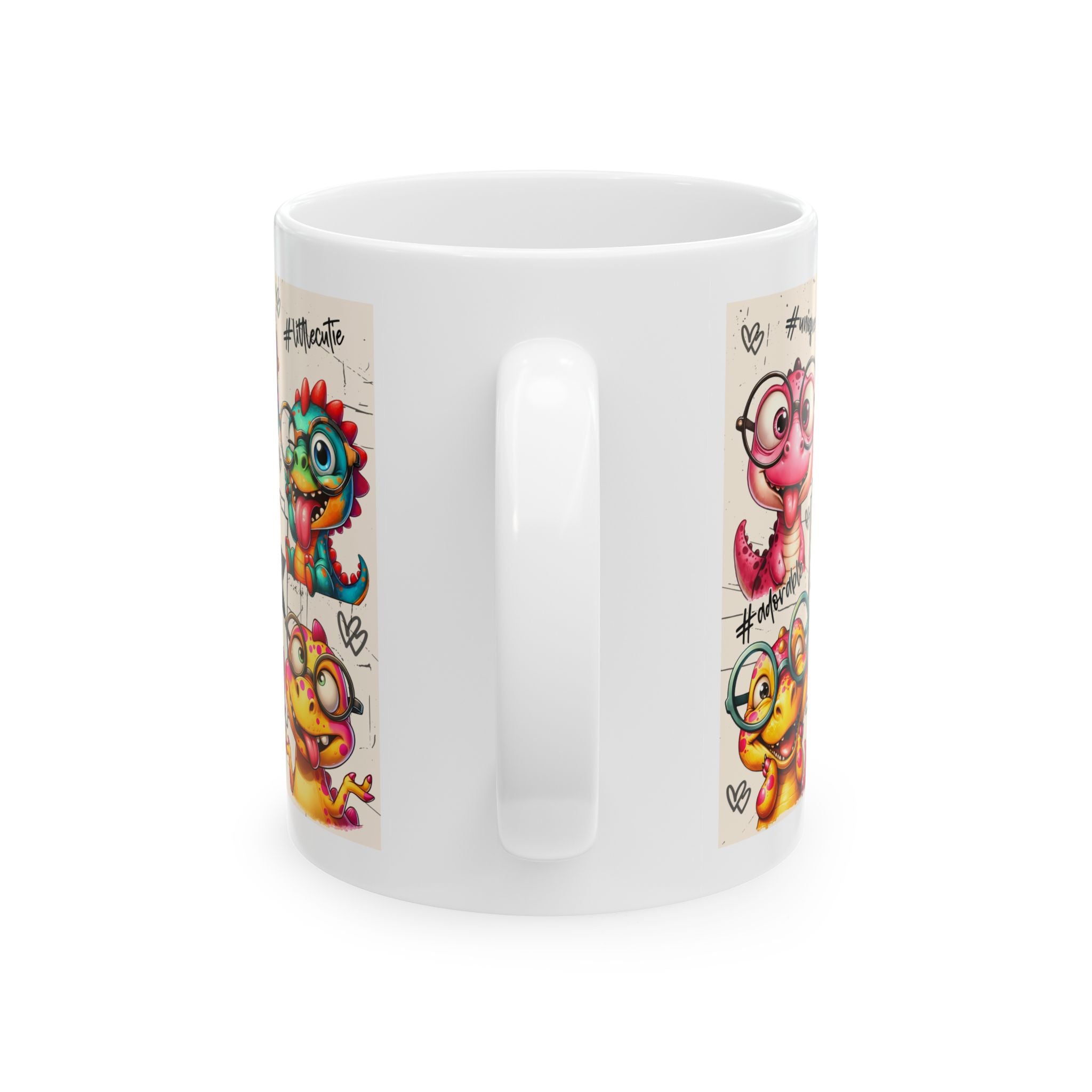 funny Dinosaur coffee Mug, Playful Coffee Cup  Cute Gift for Birthdays, Fun Desk Decor, Dino Lover Gift