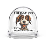 Friendly Dog Snow Globe - Fun Pet Decoration, Dog Lover Gift, Pet Memorial, Holiday Decor, Collector's Item