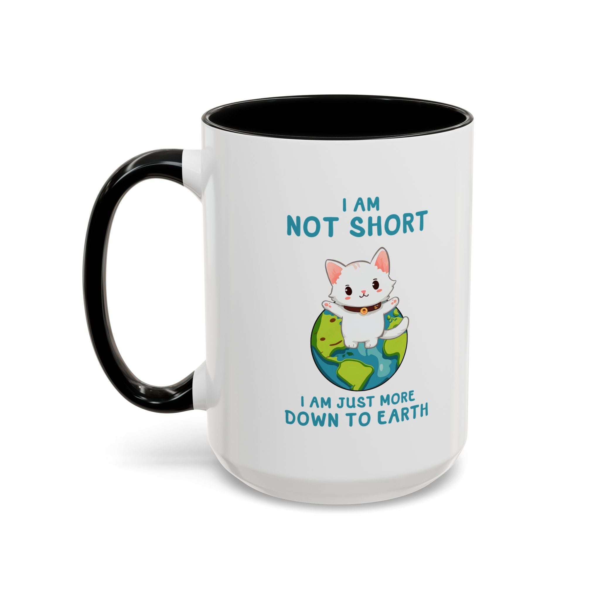 Cute Down to Earth Cat Coffee Mug - Perfect Gift for Cat Lovers