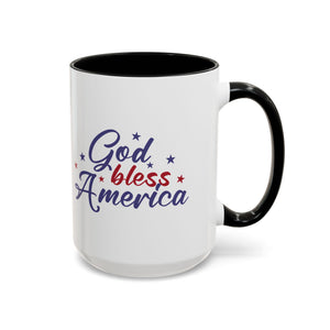 Patriotic Coffee Mug - God Bless America Design