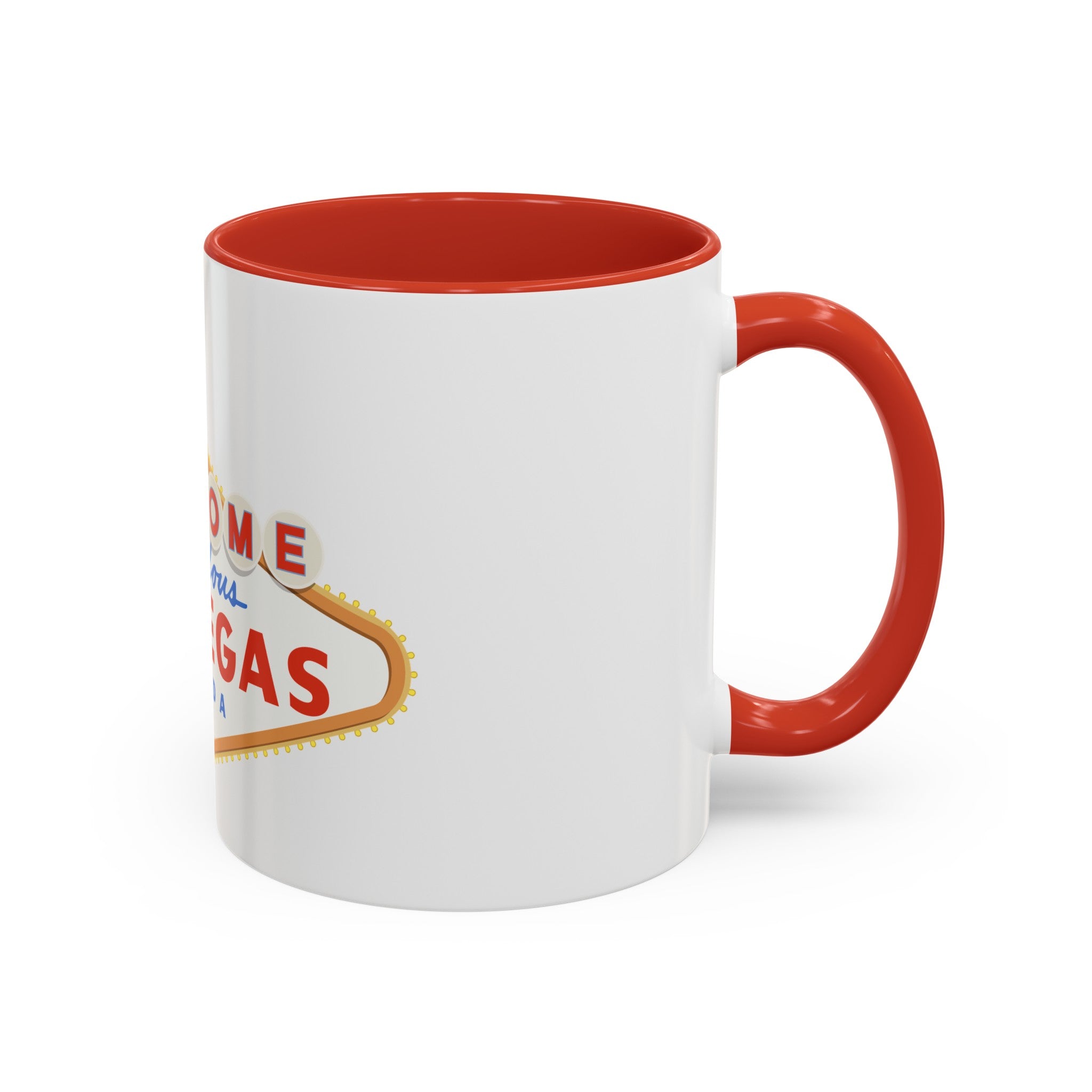 Las vegas sign Accent Coffee Mug (11, 15oz) by the x m world