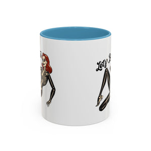 Spooky Skeleton Mug - Let's Bone, Halloween Gift, Gothic Coffee Cup, Unique Home Decor, Fun Drinkware