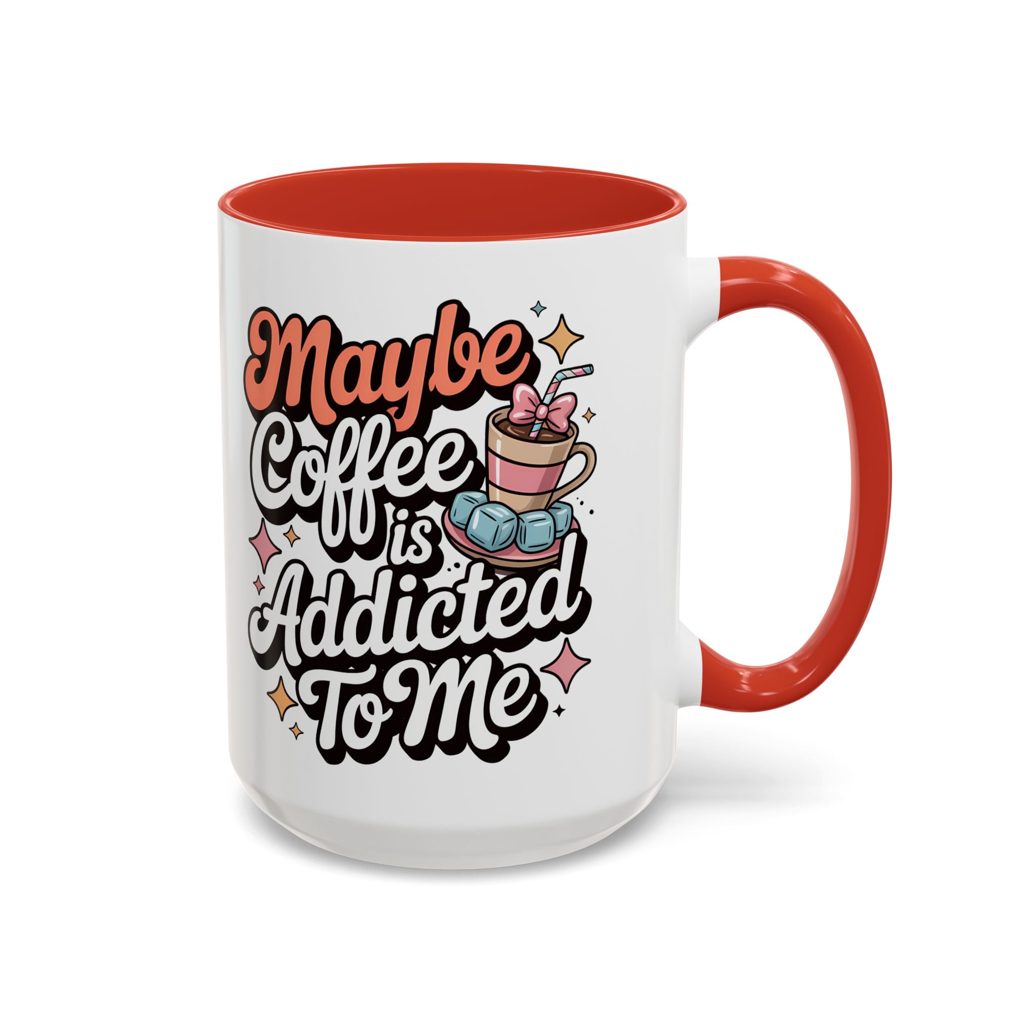 Coffee Addict Accent Mug - Fun Design for Coffee Lovers