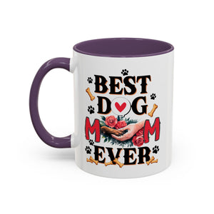 Best Dog Mom Ever Coffee Mug - Perfect Gift for Dog Lovers, Pet Moms, Animal Lovers, Dog-Themed Kitchen Decor, Best Friend Gift