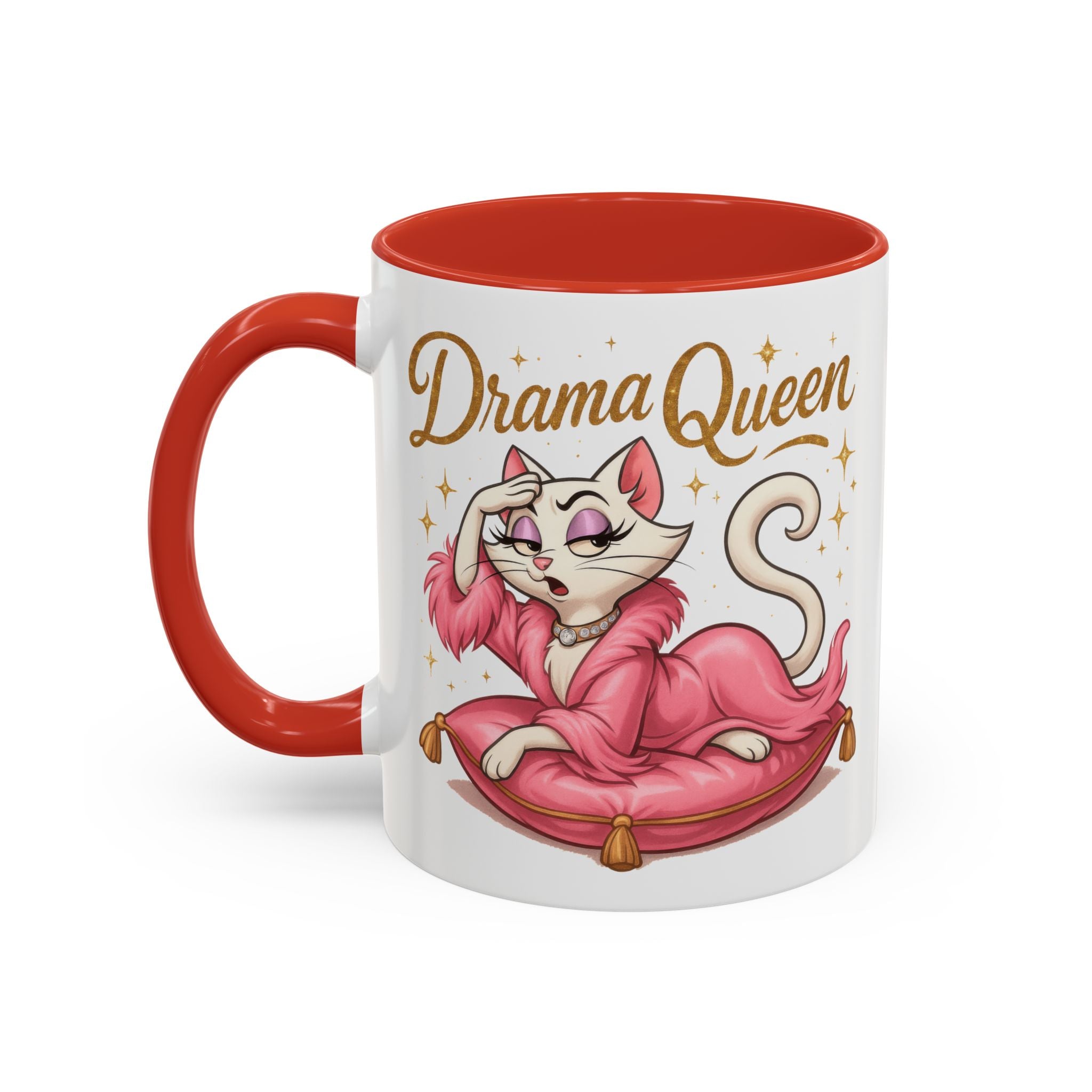 Drama Queen Coffee Mug - Fun Gift for Cat Lovers, Unique Mug for Tea or Coffee, Perfect for Birthdays, Mother's Day & Housewarming