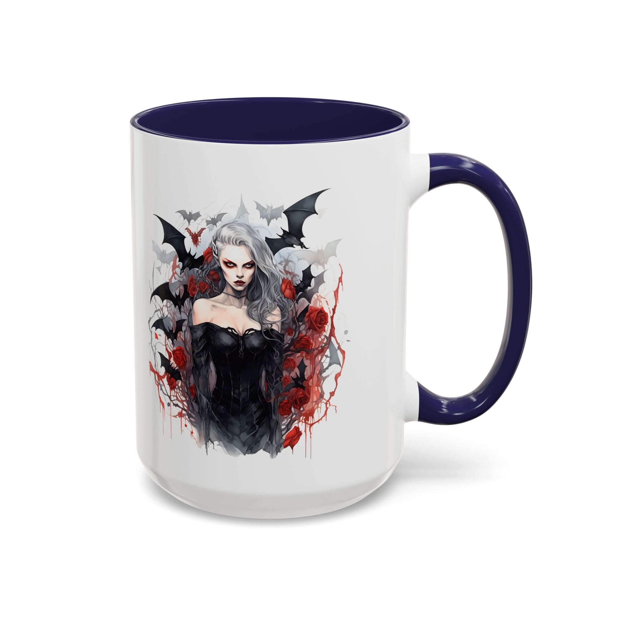 Gothic Coffee Mug, Dark Aesthetic Cup, Halloween Drinkware, Vampire Themed Gift, Horror Mug, Witchy Kitchen Decor