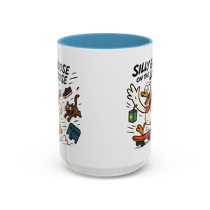 Silly Goose Coffee Mug - Fun Gift for Animal Lovers, Quirky Desk Decor, Inspirational Drinkware, Home & Office Tea Cups