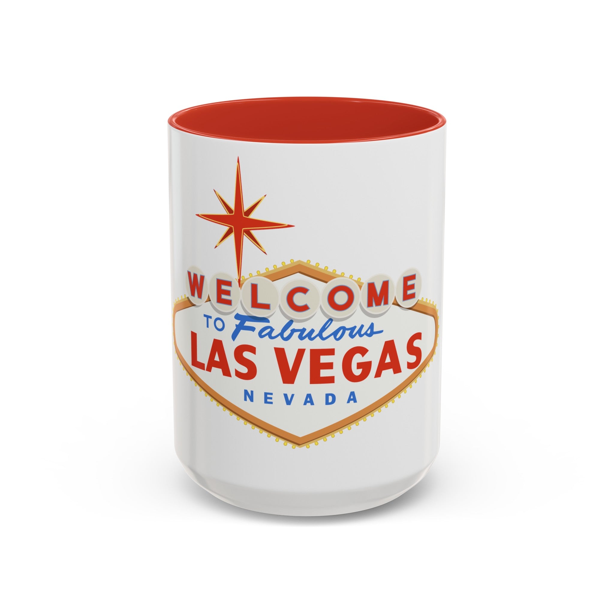 Las vegas sign Accent Coffee Mug (11, 15oz) by the x m world