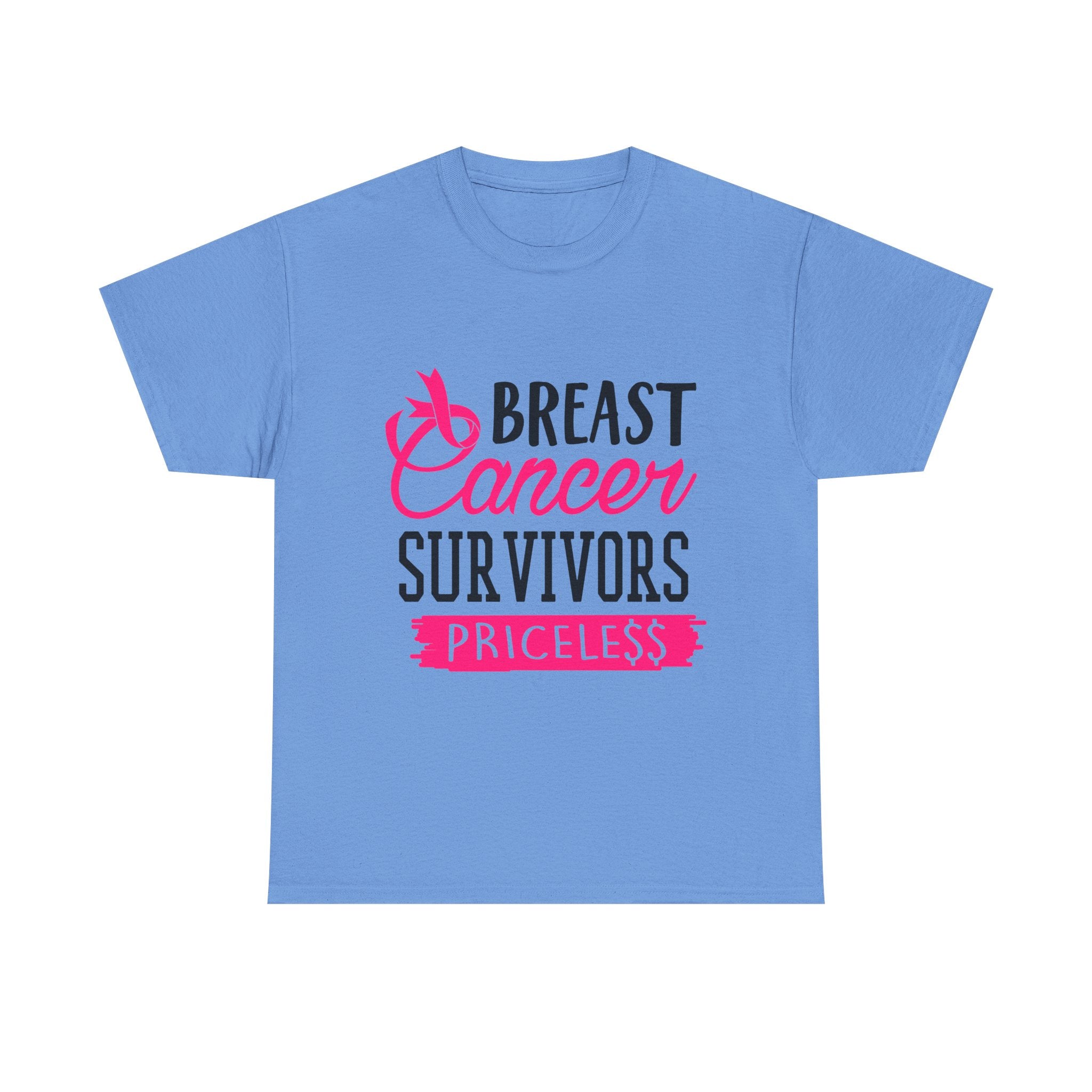 Breast Cancer Survivor Tee, Inspirational Shirt, Unisex Heavy Cotton Tee, Support Breast Cancer Awareness, Gift for Survivors
