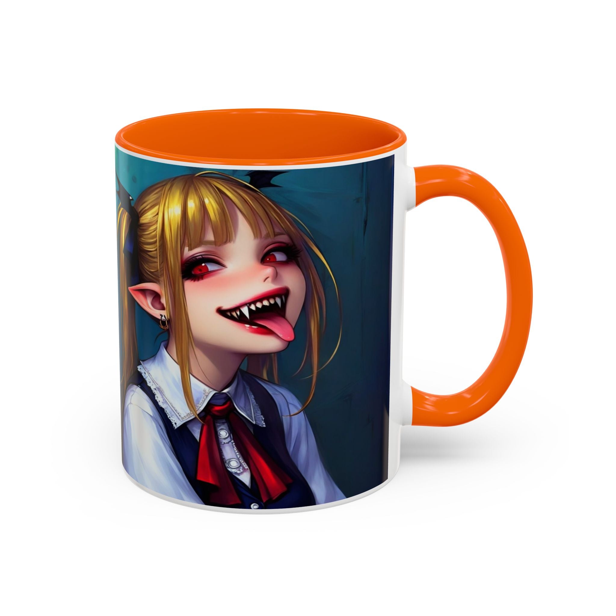 goth vampire girl Gothic Anime Coffee Mug with Edgy Design horror art