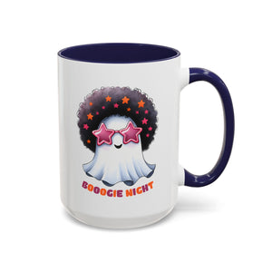 Groovy Ghost Coffee Mug - Fun, Whimsical Mug for Halloween, Parties, Gift for Friends, Unique Home Decor, Boogie Night