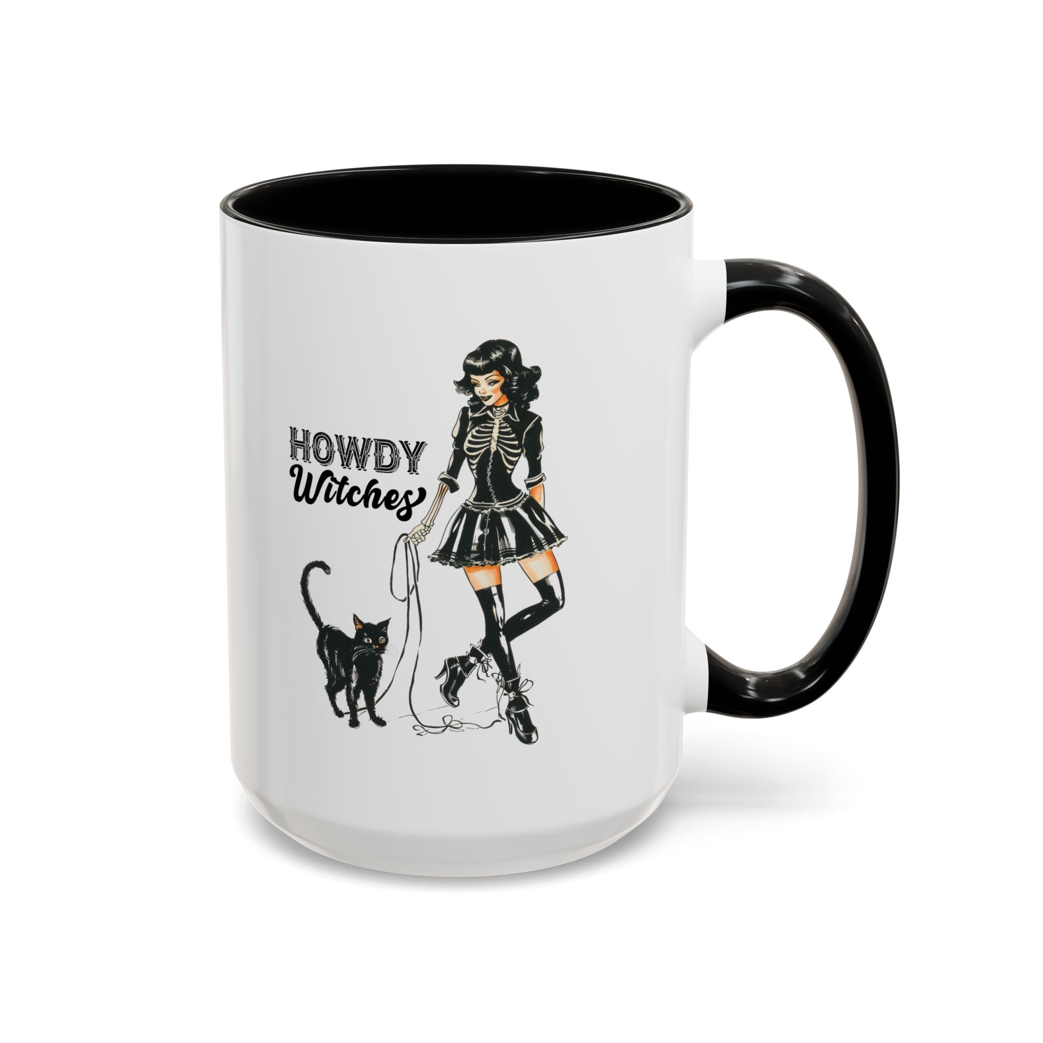 Spooky Cat Coffee Mug, Halloween Gifts, Witchy Home Decor, Black Cat Mug, Cozy Drinkware, Magical Kitchen Accessories