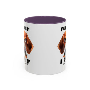 Funny Dog Accent Coffee Mug - Beagle Lover Gift, Pet Owner Present, Unique Animal Mug, Quirky Home Decor, Fun Fact Design