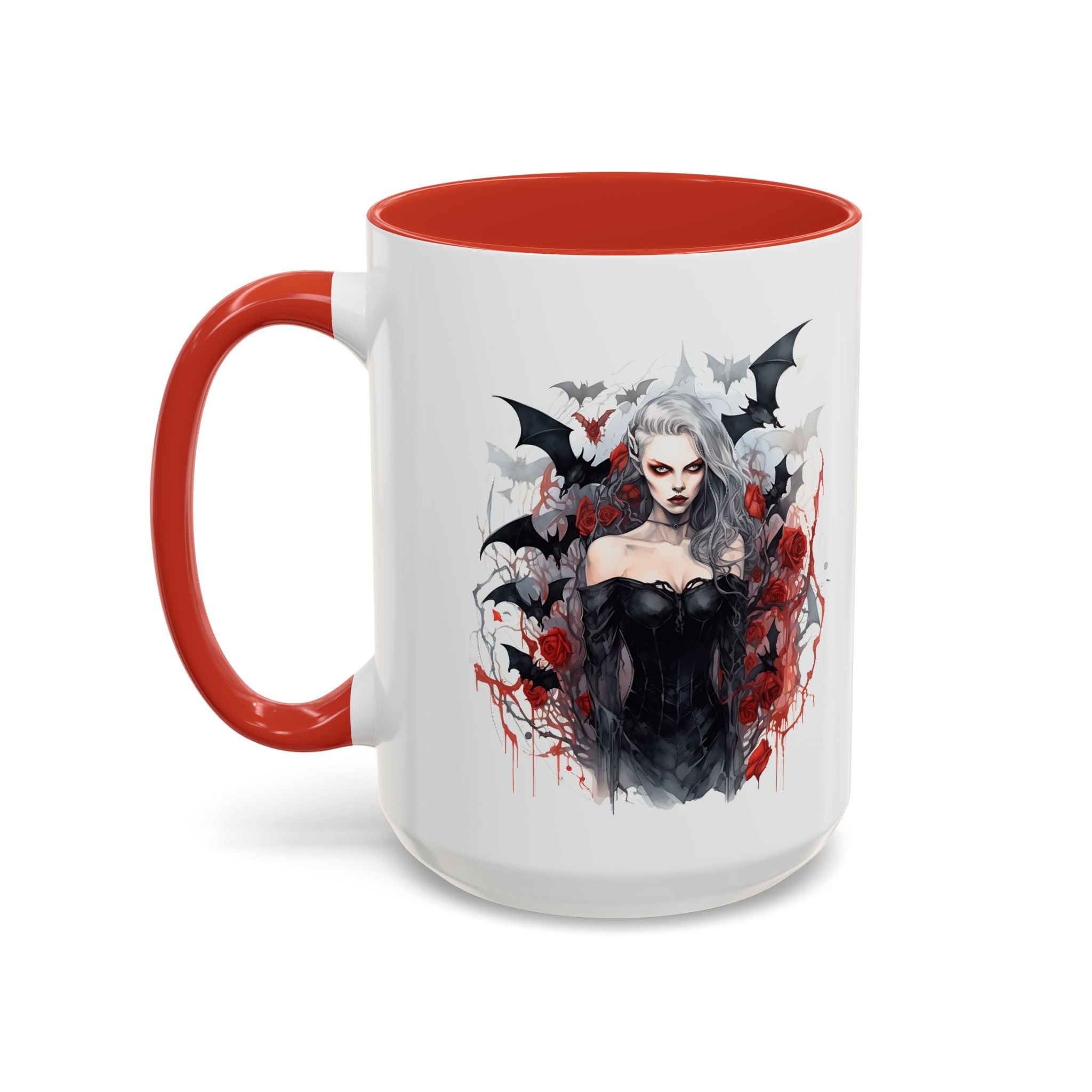 Gothic Coffee Mug, Dark Aesthetic Cup, Halloween Drinkware, Vampire Themed Gift, Horror Mug, Witchy Kitchen Decor