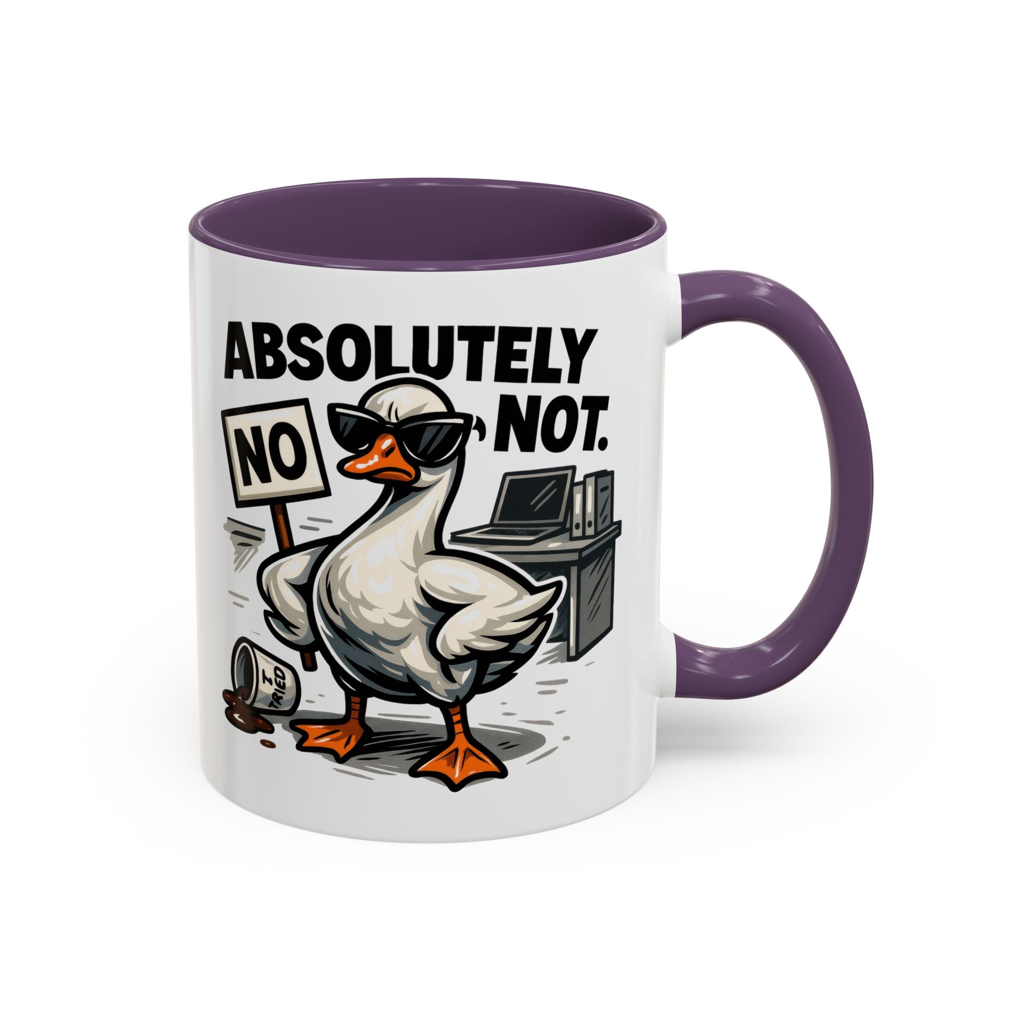 Sassy Coffee Mug, Humorous Gift for Geese Lovers, Fun Office Desk Decor, Funny Animal Cup, Quirky Kitchenware