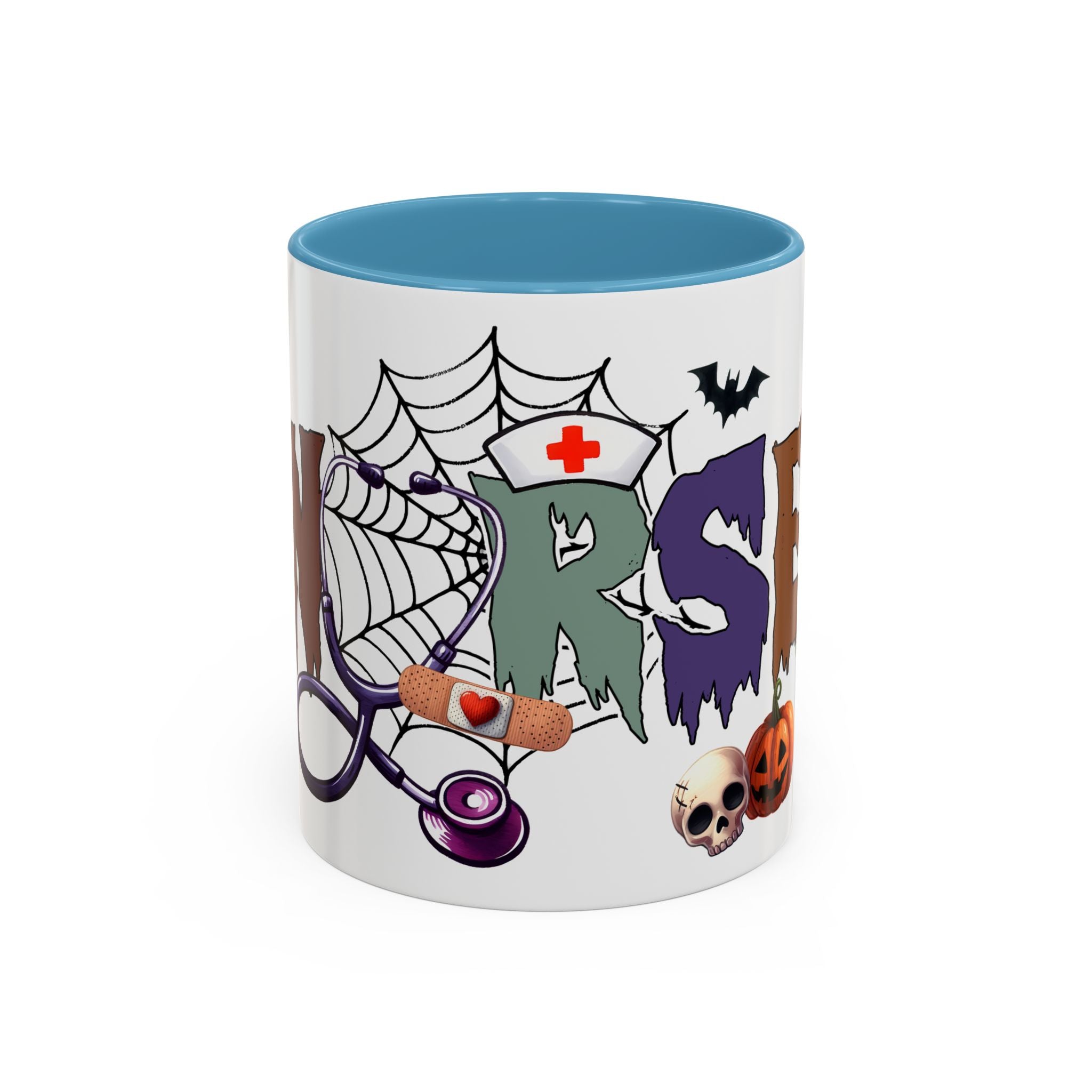 halloween nurse Accent Coffee Mug (11, 15oz) spooky