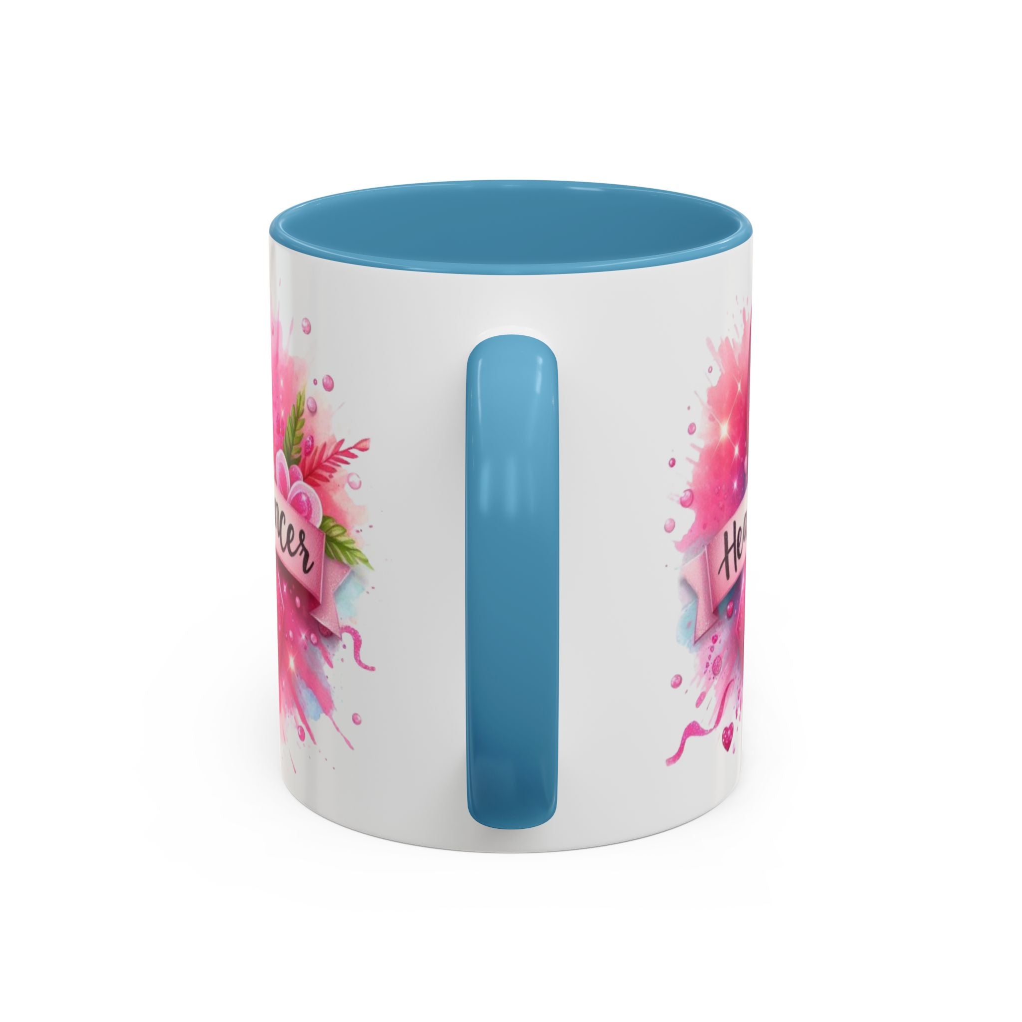 Pink Ribbon Healing Coffee Mug | Support Cancer Awareness | Inspirational Gift | Breast Cancer Support | 11oz & 15oz Options