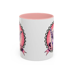 Rock 'n' Roll Accent Coffee Mug - Perfect for Music Lovers, Gift for Her, Unique Office Mug, Fun Coffee Cup, Empowering Gift Idea