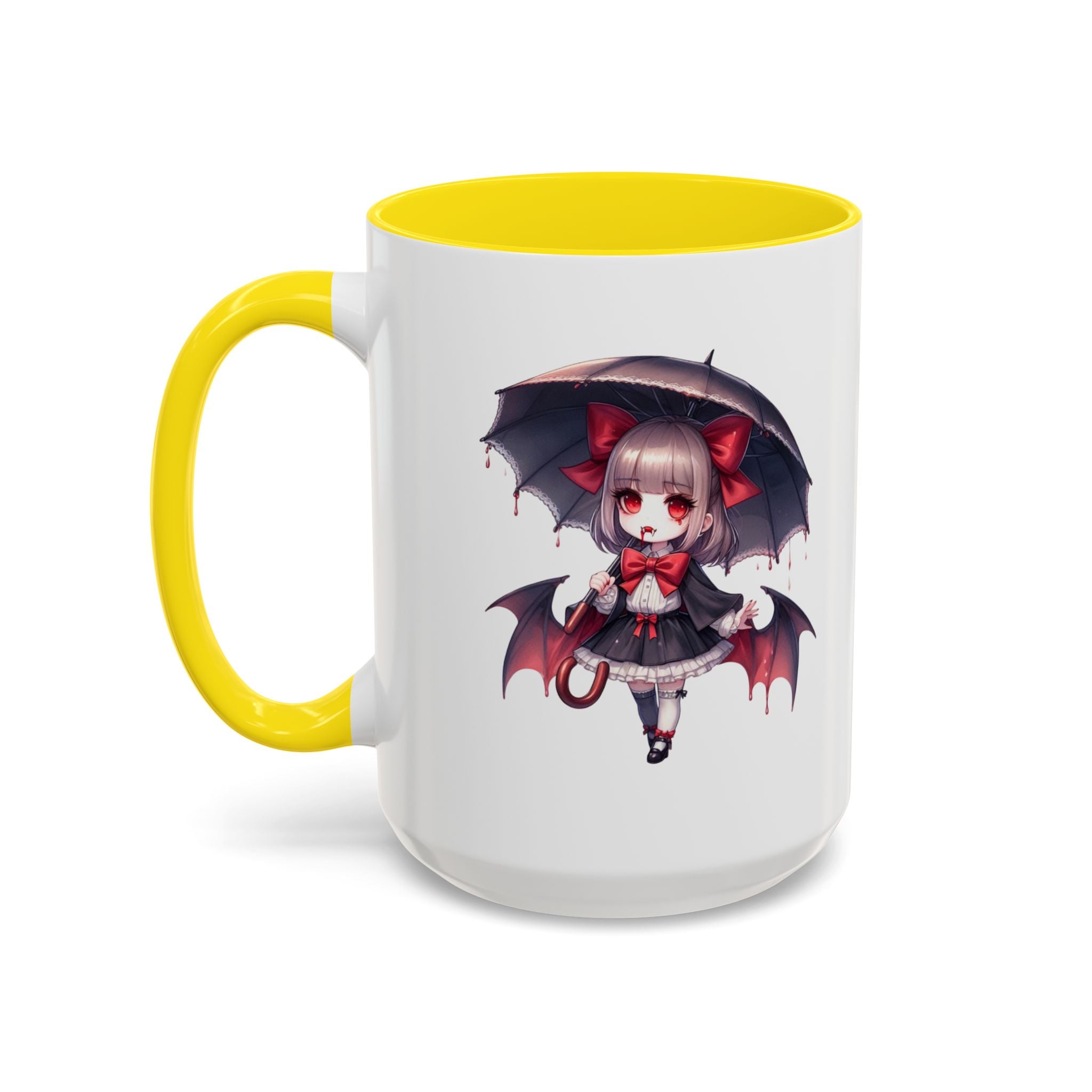 Gothic vampire girl  horror art Accent Coffee Mug (11, 15oz)