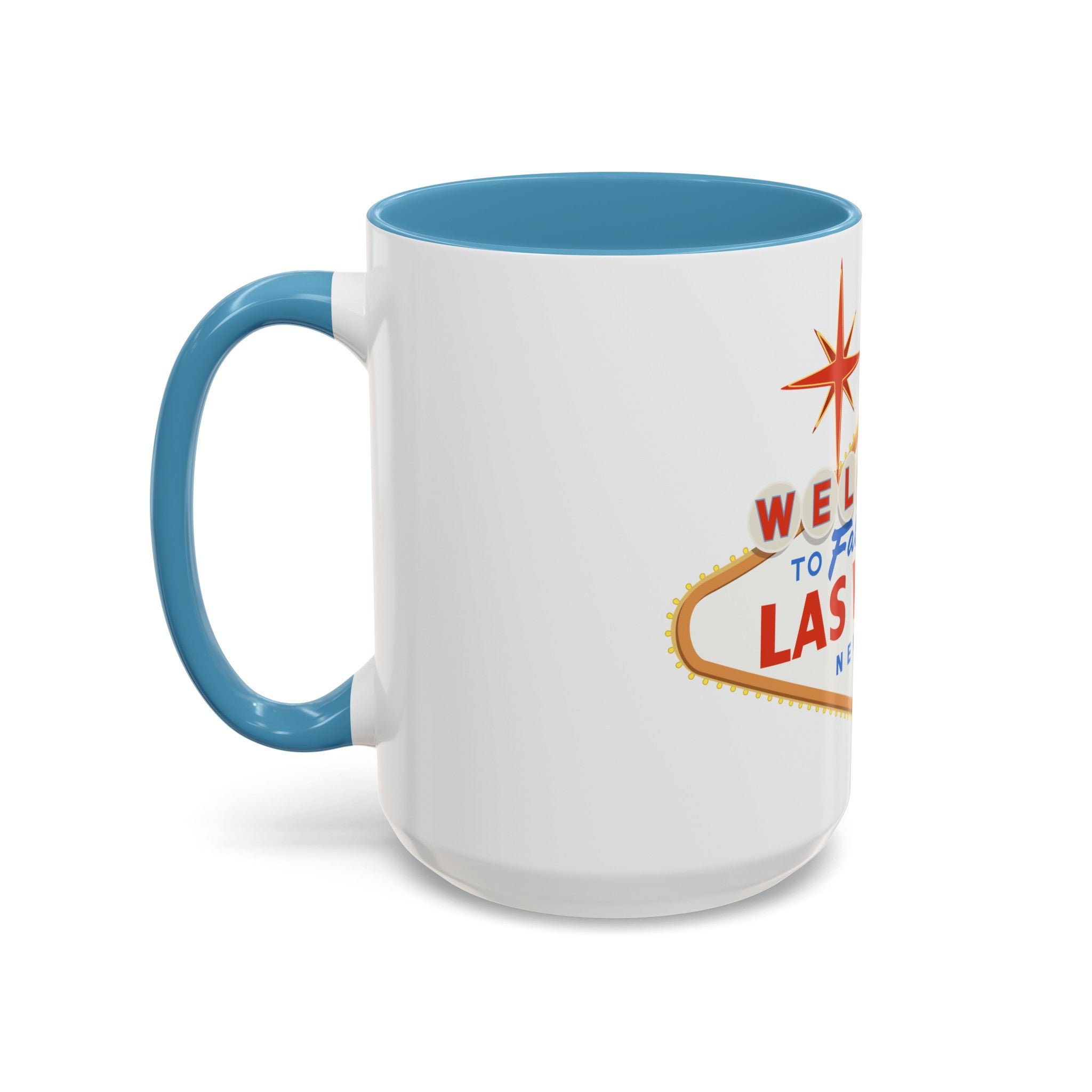 Las vegas sign Accent Coffee Mug (11, 15oz) by the x m world