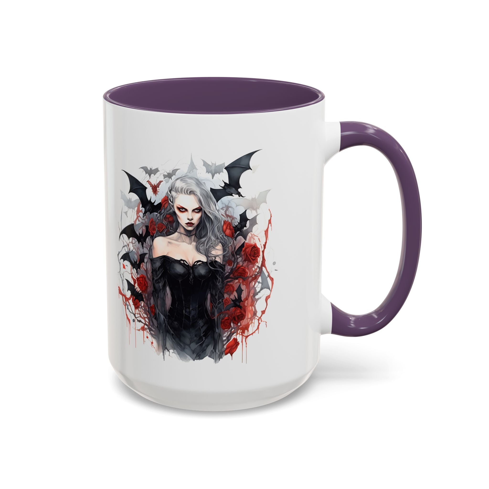 Gothic Coffee Mug, Dark Aesthetic Cup, Halloween Drinkware, Vampire Themed Gift, Horror Mug, Witchy Kitchen Decor
