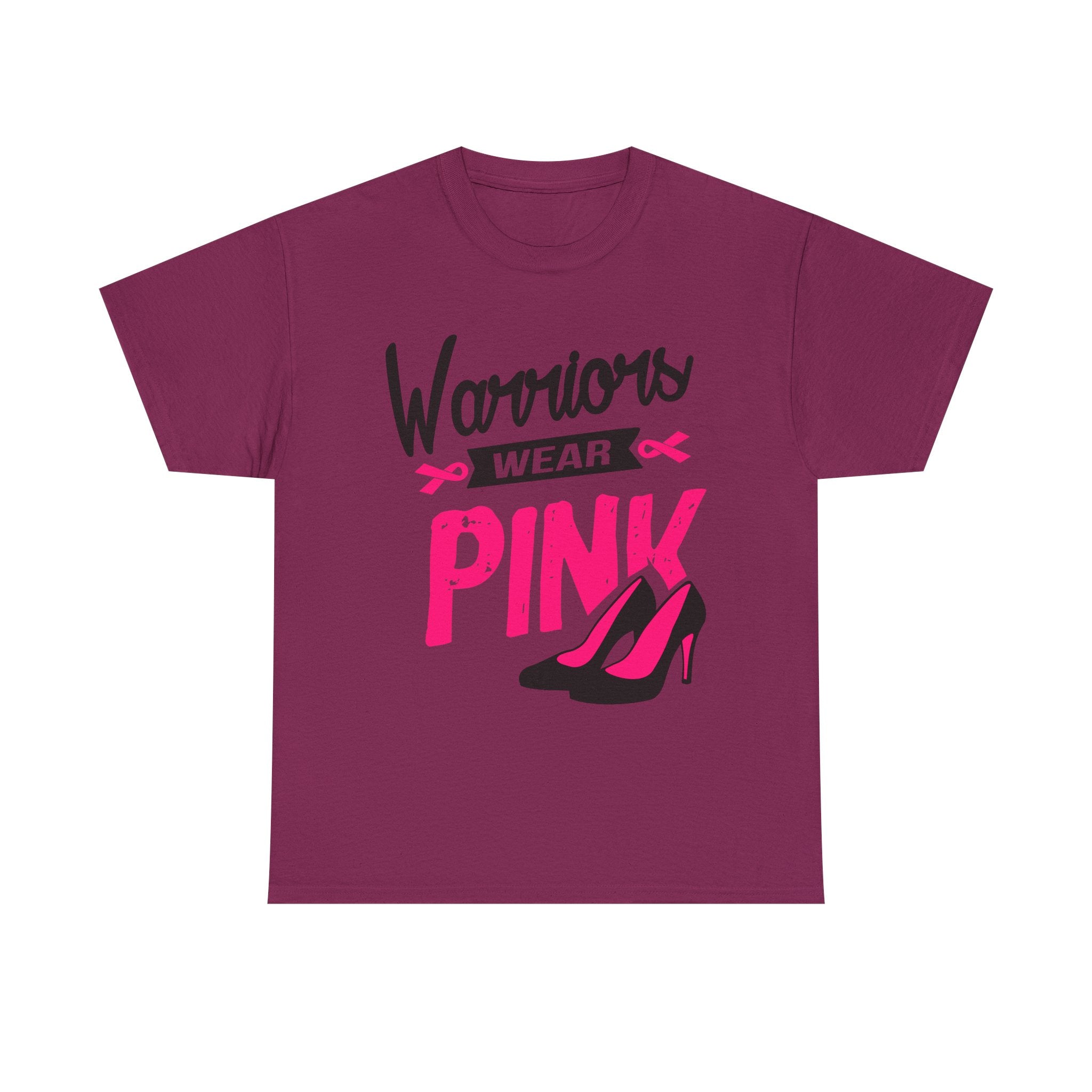 Warriors Wear Pink T-Shirt | Support Breast Cancer Awareness, Gift for Survivors, Inspirational Tee, Unisex Cotton Shirt