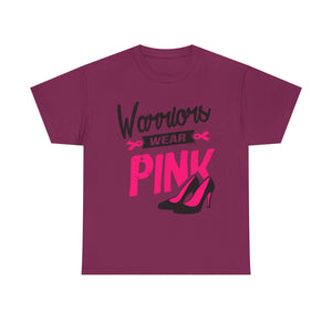 Warriors Wear Pink T-Shirt | Support Breast Cancer Awareness, Gift for Survivors, Inspirational Tee, Unisex Cotton Shirt