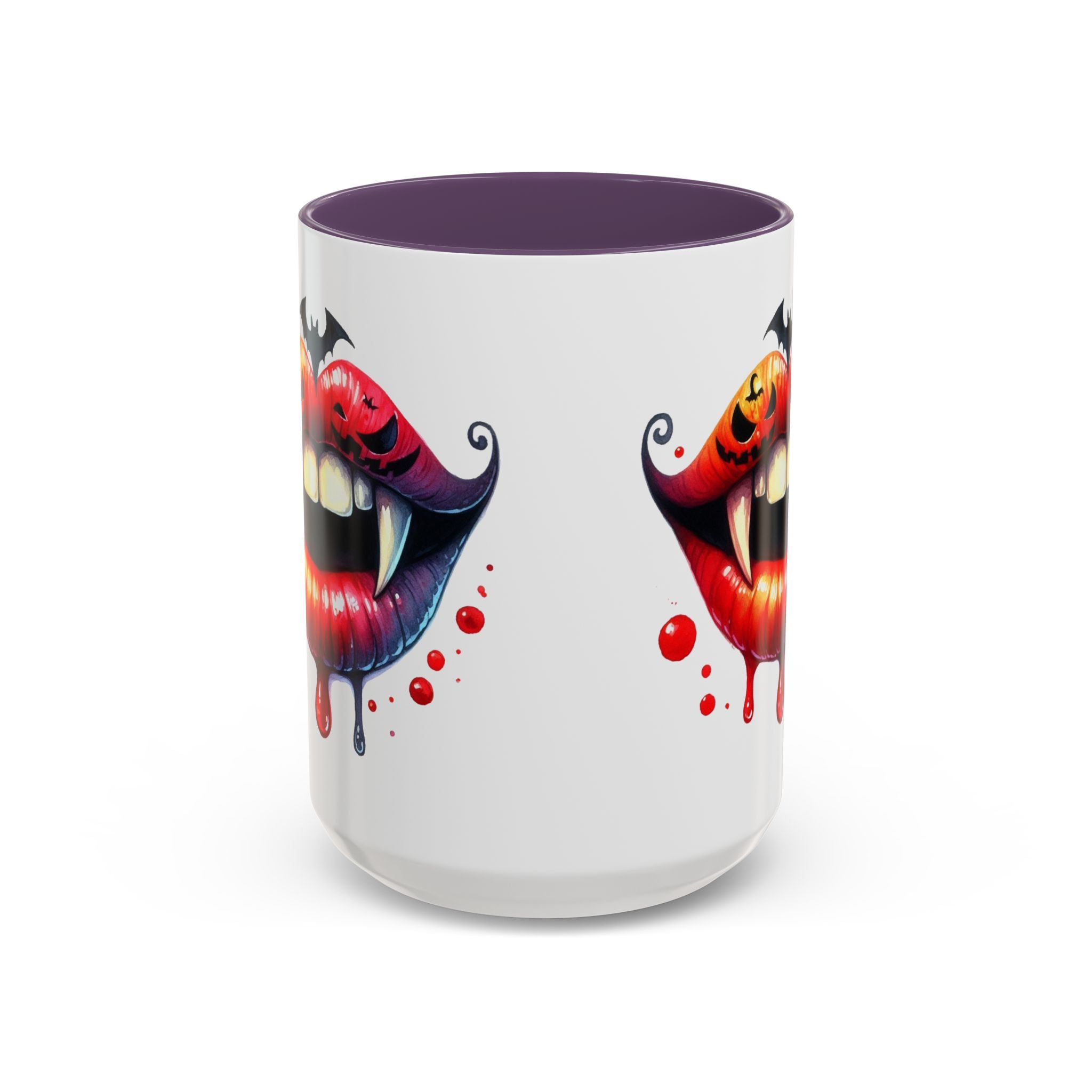 Halloween Vampire Coffee Mug, Spooky Drinkware, Goth Kitchen Decor, Pumpkin Mug, Horror Lover Gift